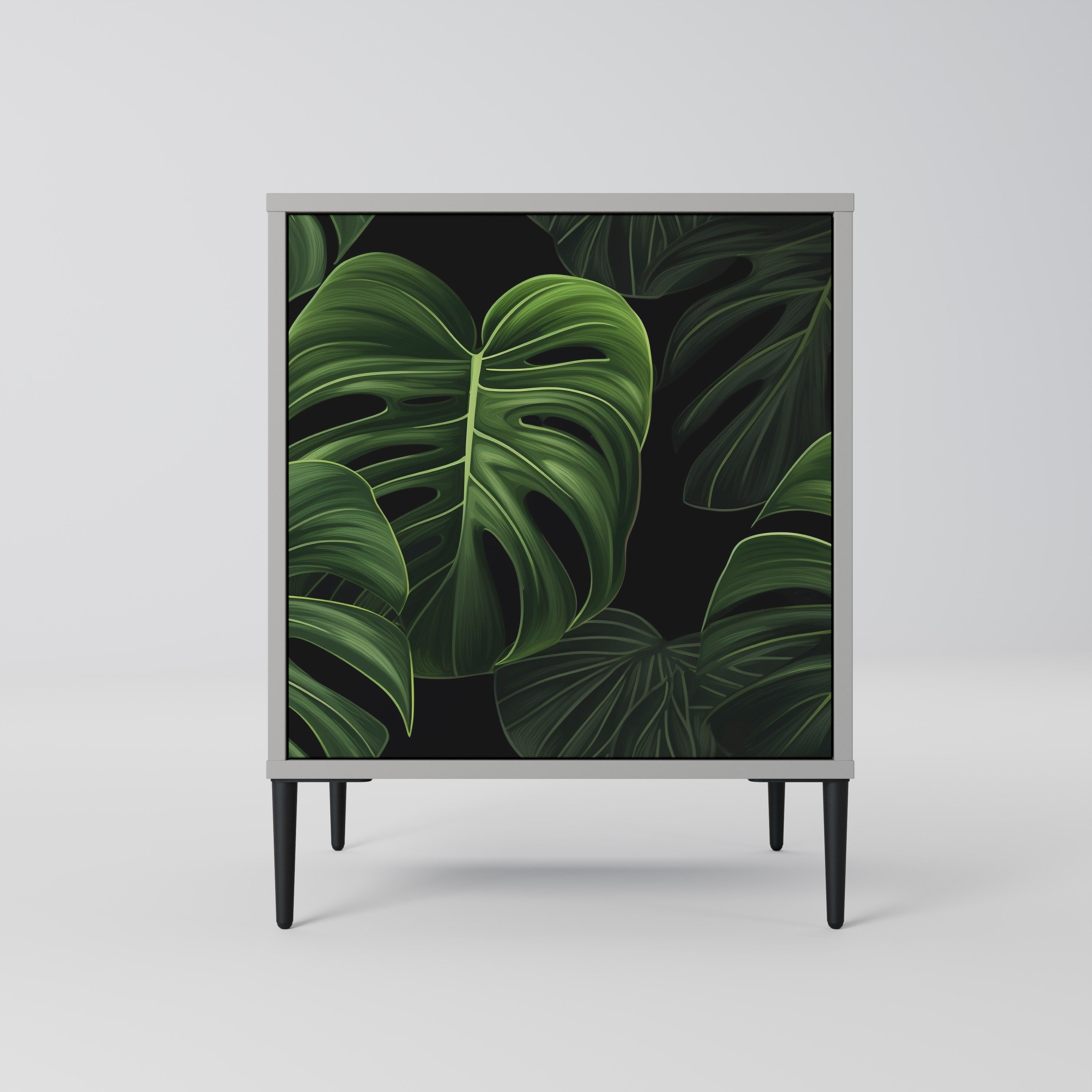 INFINITE MONSTERA Komoda 1-drzwiowa korpus Szary