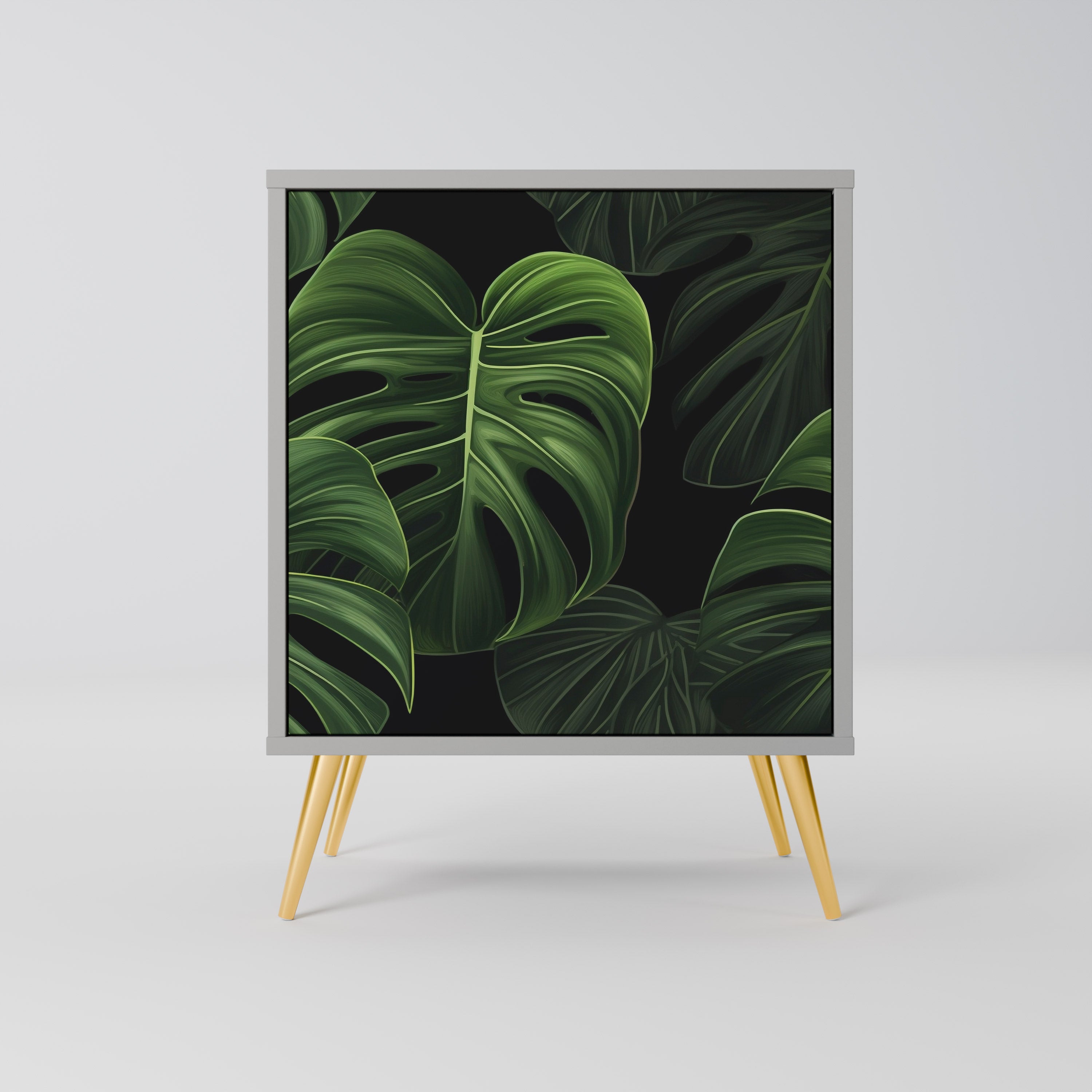 INFINITE MONSTERA Komoda 1-drzwiowa korpus Szary