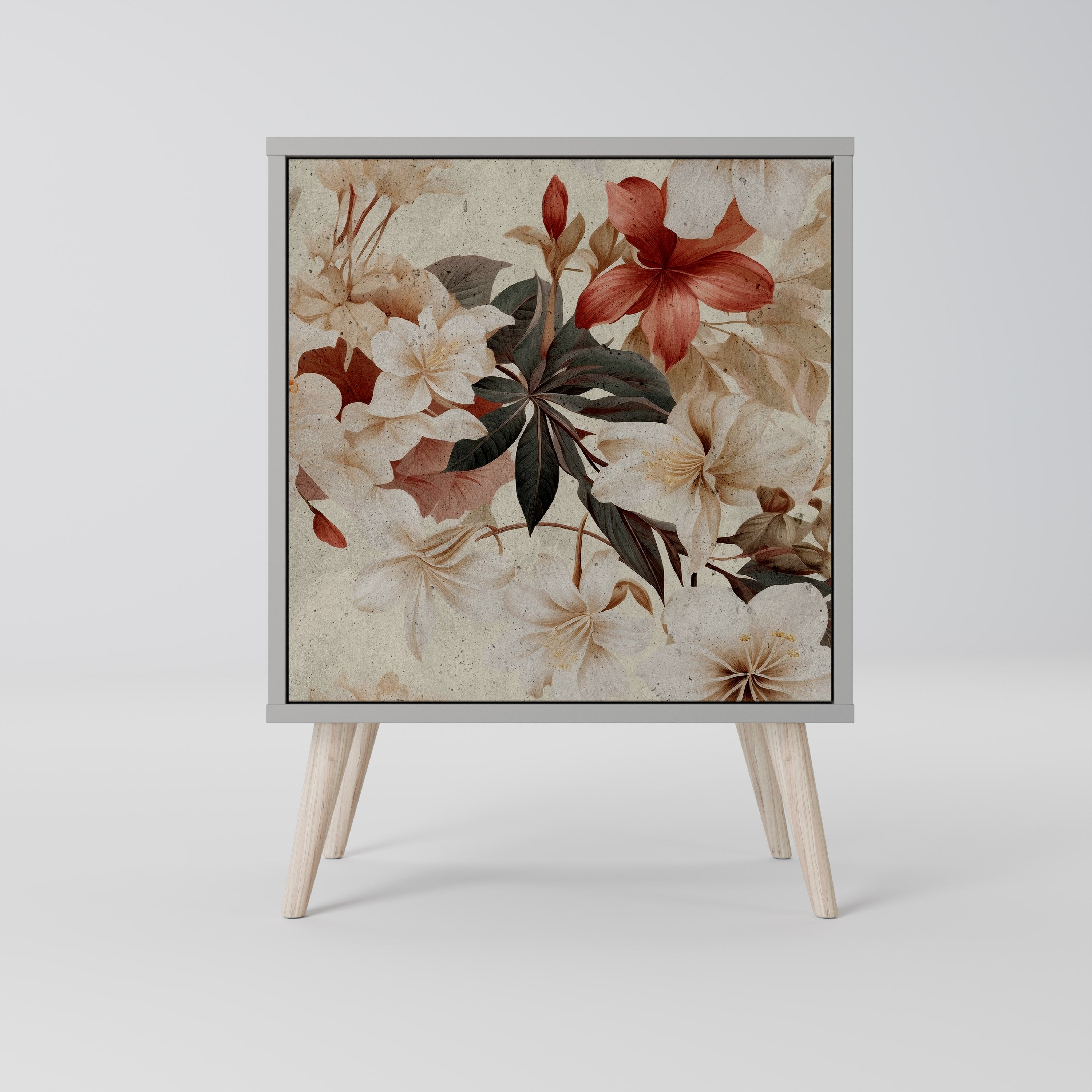 PETAL HARMONY Komoda 1-drzwiowa korpus Szary