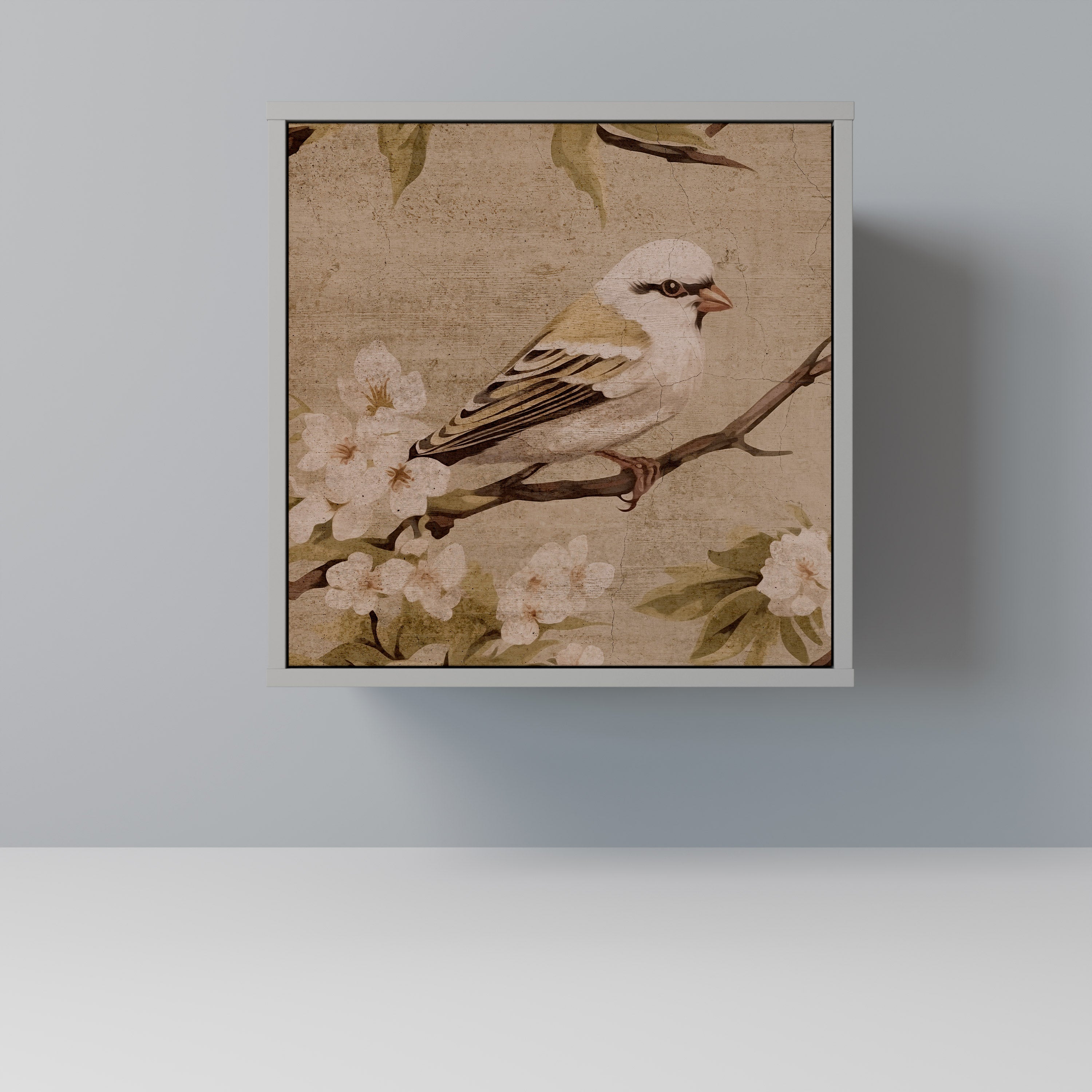 PETAL DISTINGUISH Komoda 1-drzwiowa korpus Szary