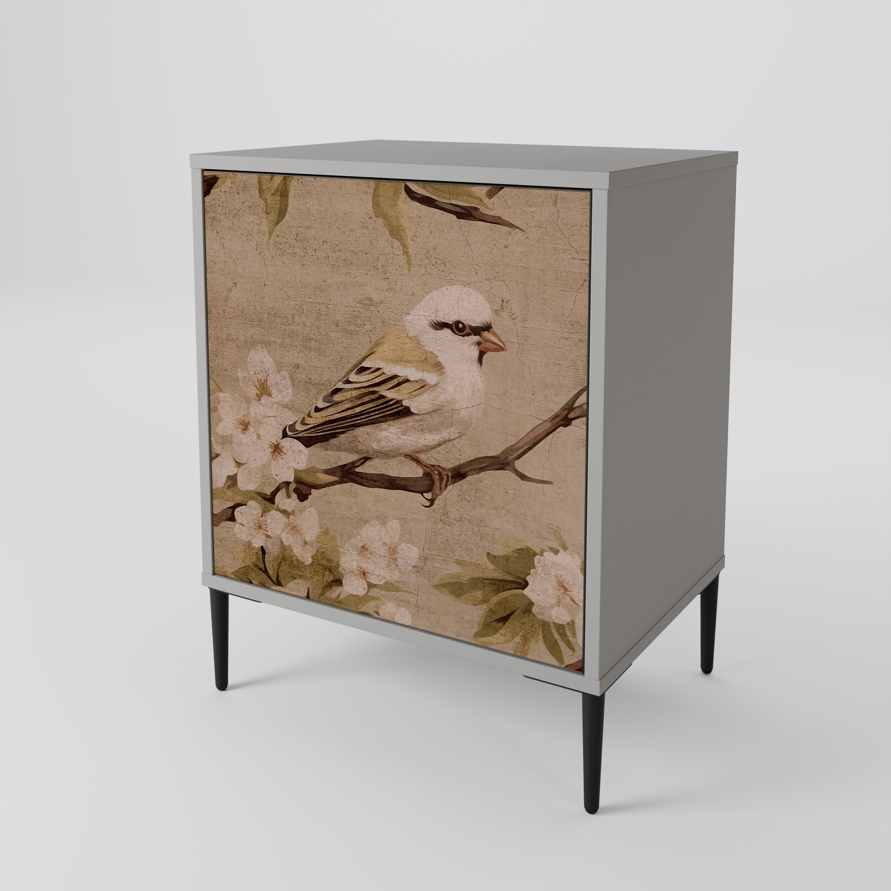 PETAL DISTINGUISH Komoda 1-drzwiowa korpus Szary