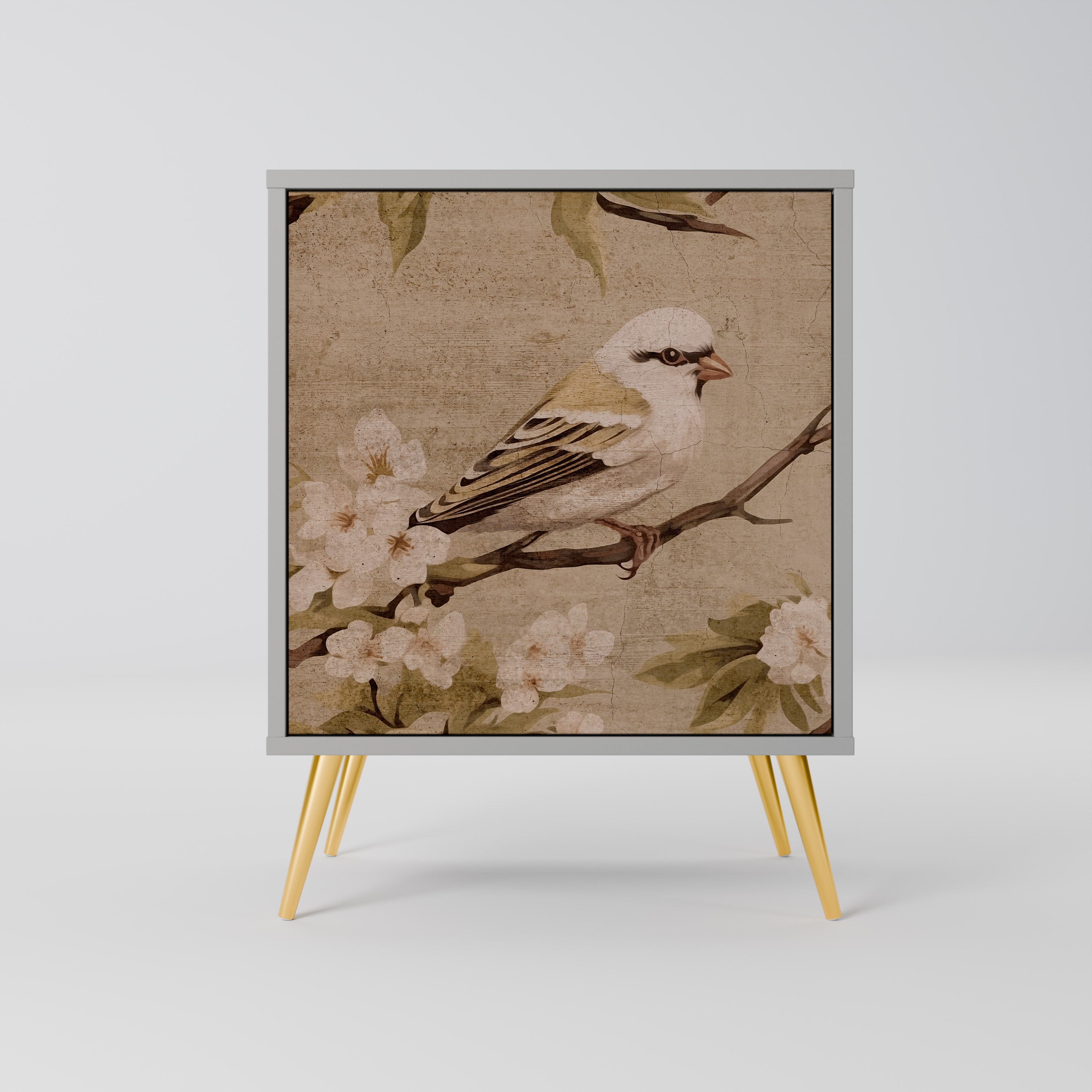 PETAL DISTINGUISH Komoda 1-drzwiowa korpus Szary