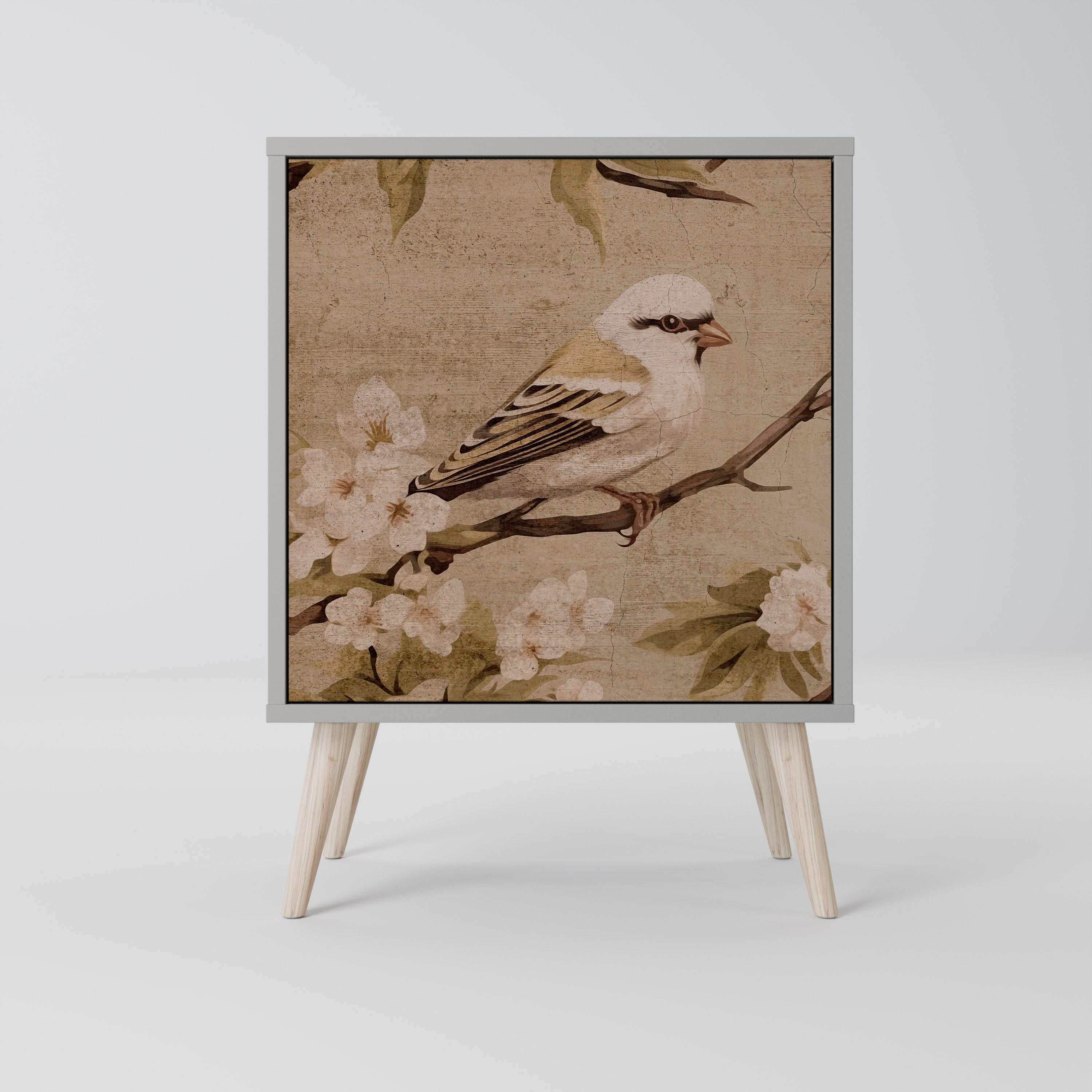 PETAL DISTINGUISH Komoda 1-drzwiowa korpus Szary