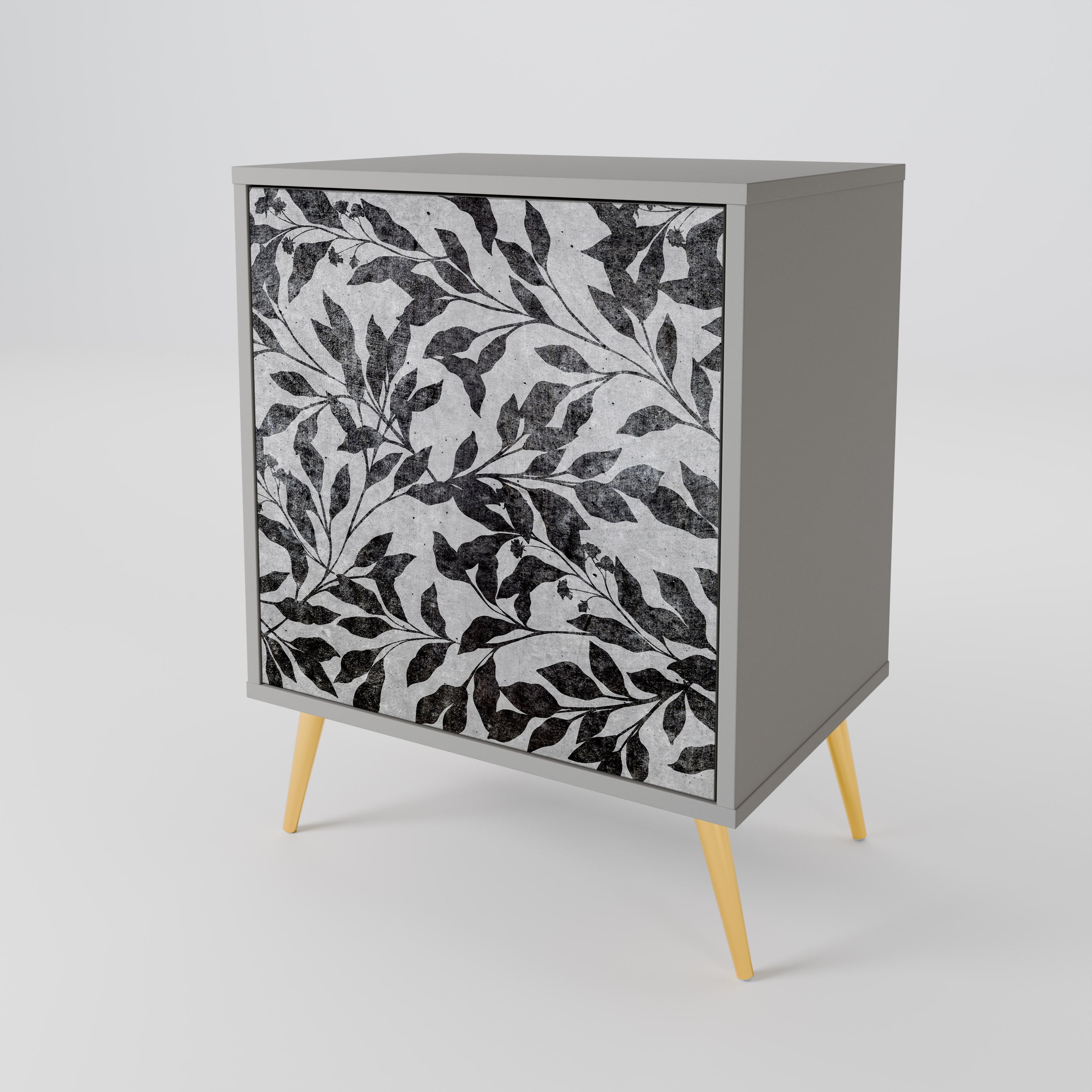 CHARCOAL SPROUT Komoda 1-drzwiowa korpus Szary