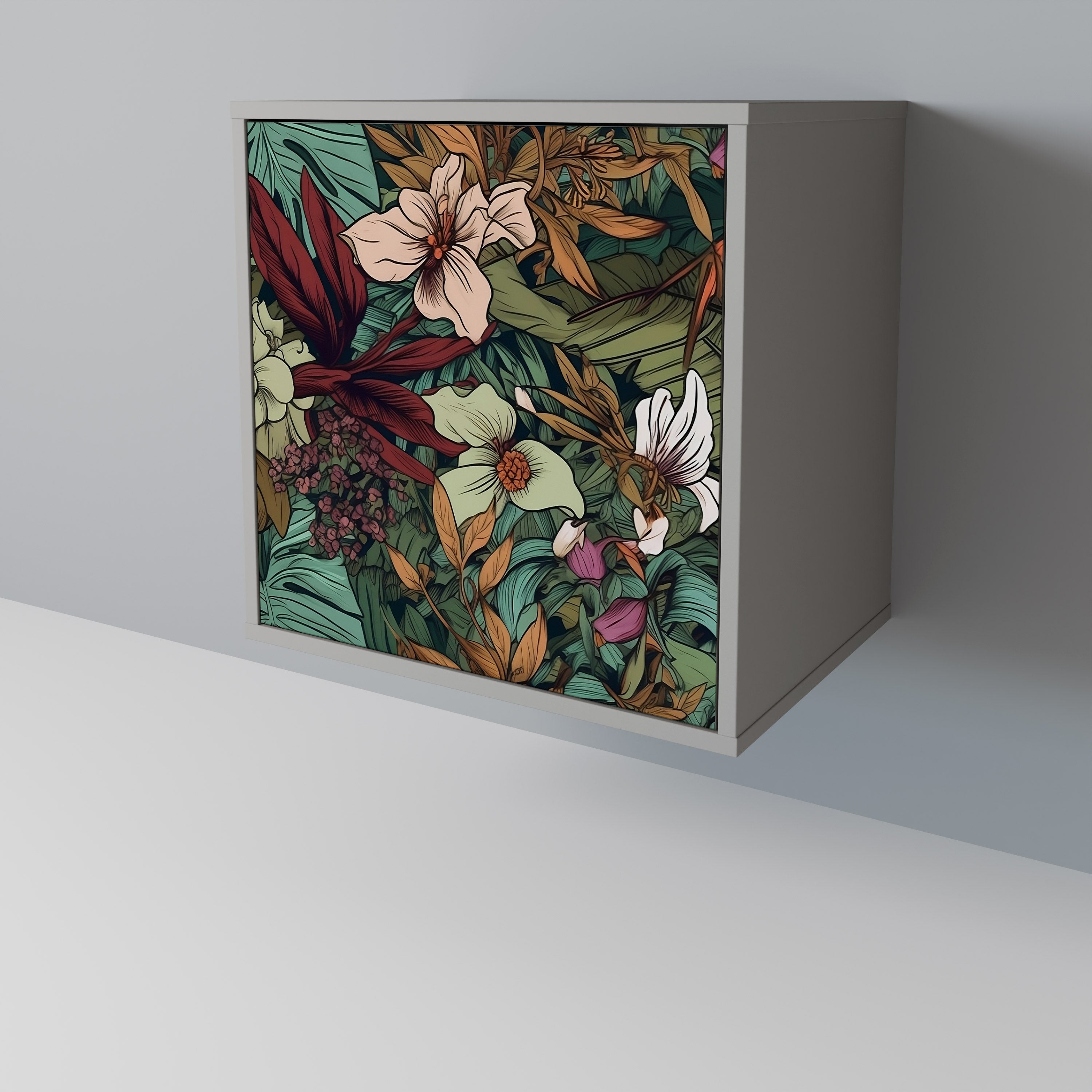 BOTANICAL EMERGENCE Komoda 1-drzwiowa korpus Szary