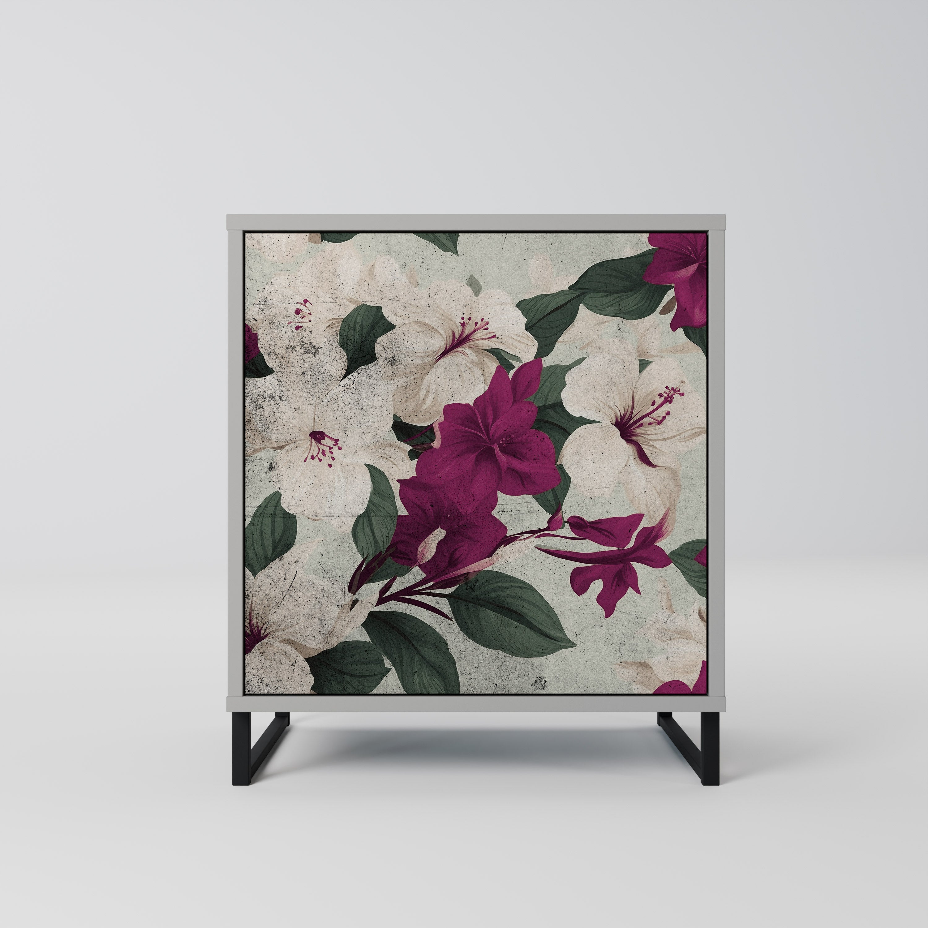 FLOWERET DREAM Komoda 1-drzwiowa korpus Szary