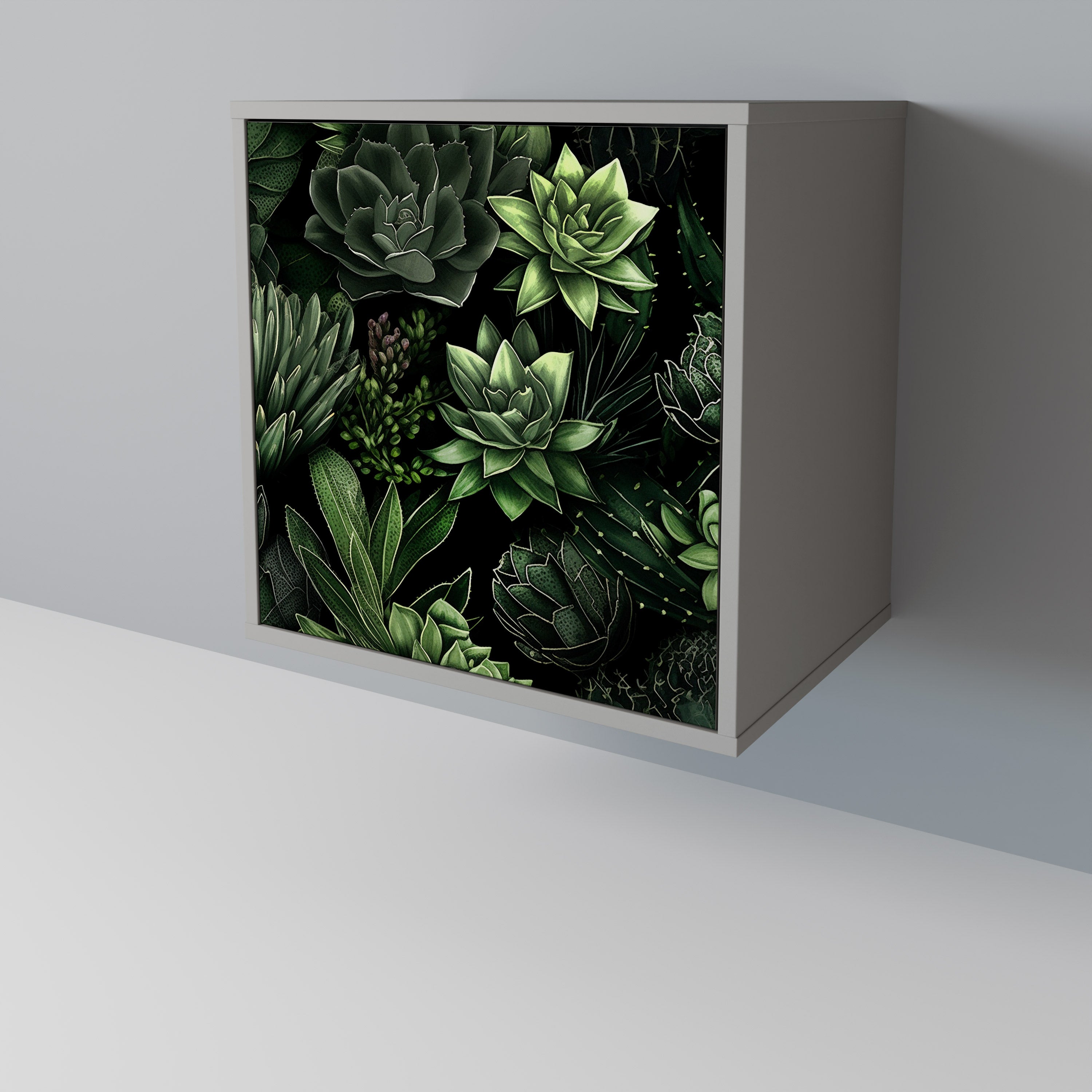 SUCCULENT JUNGLE Komoda 1-drzwiowa korpus Szary