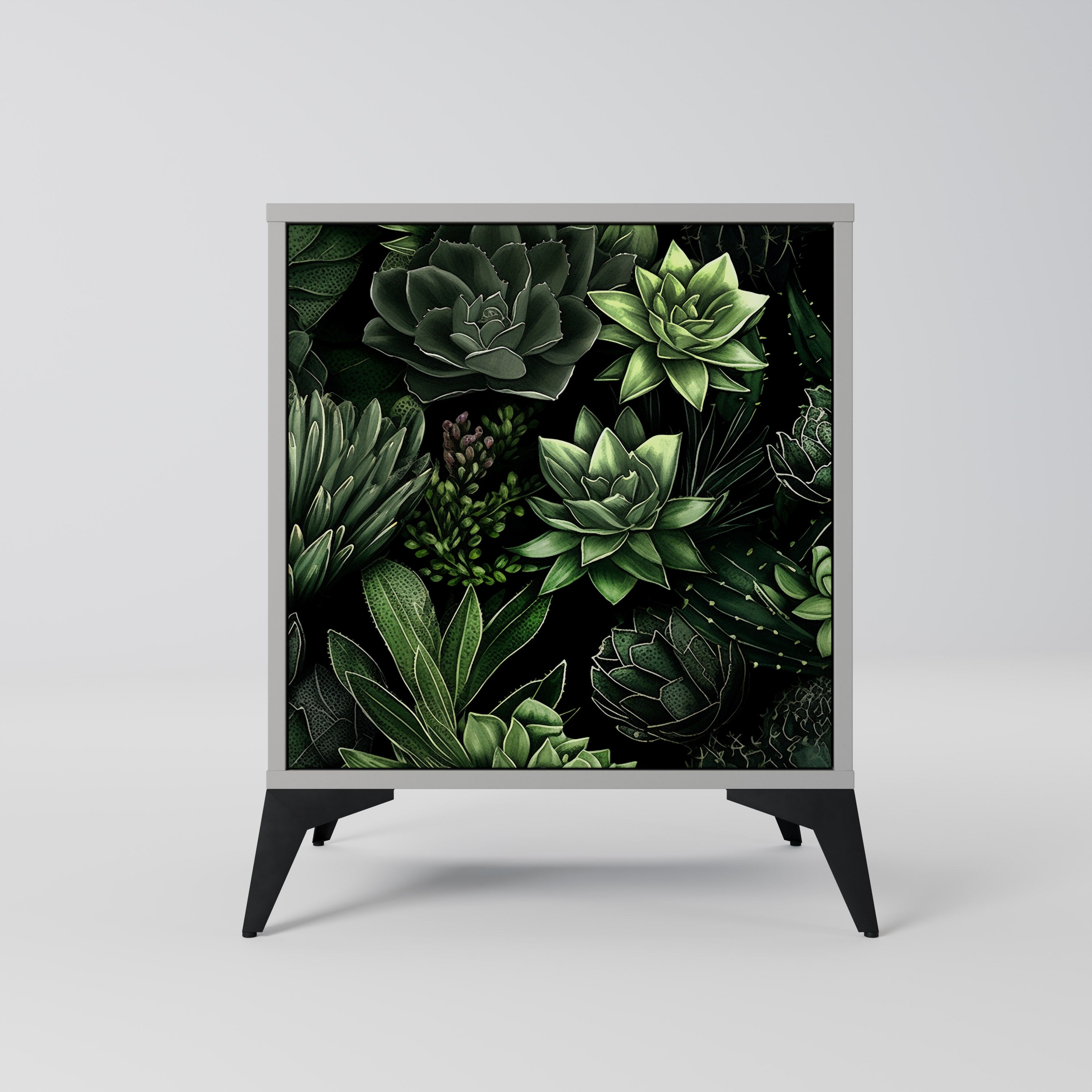 SUCCULENT JUNGLE Komoda 1-drzwiowa korpus Szary