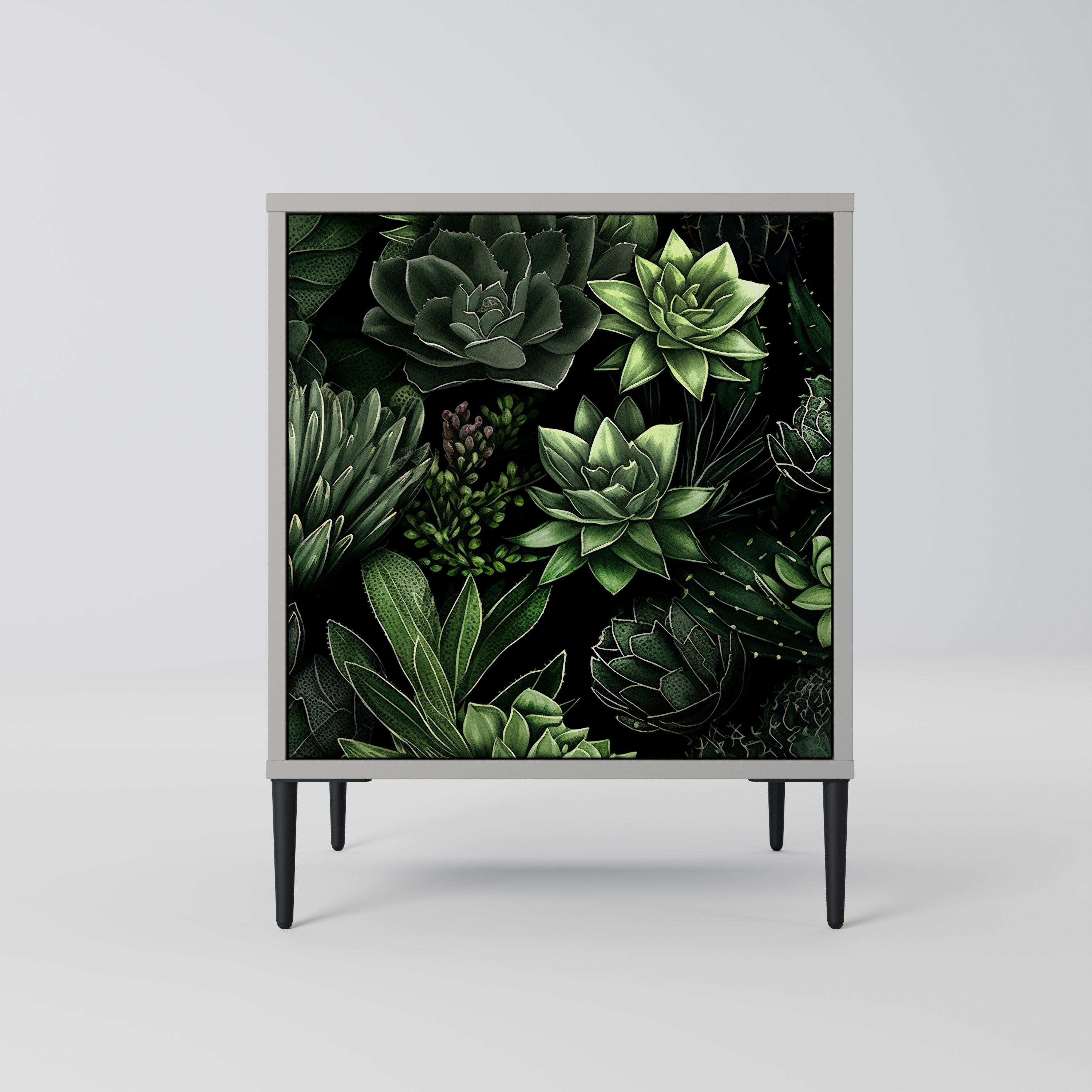 SUCCULENT JUNGLE Komoda 1-drzwiowa korpus Szary