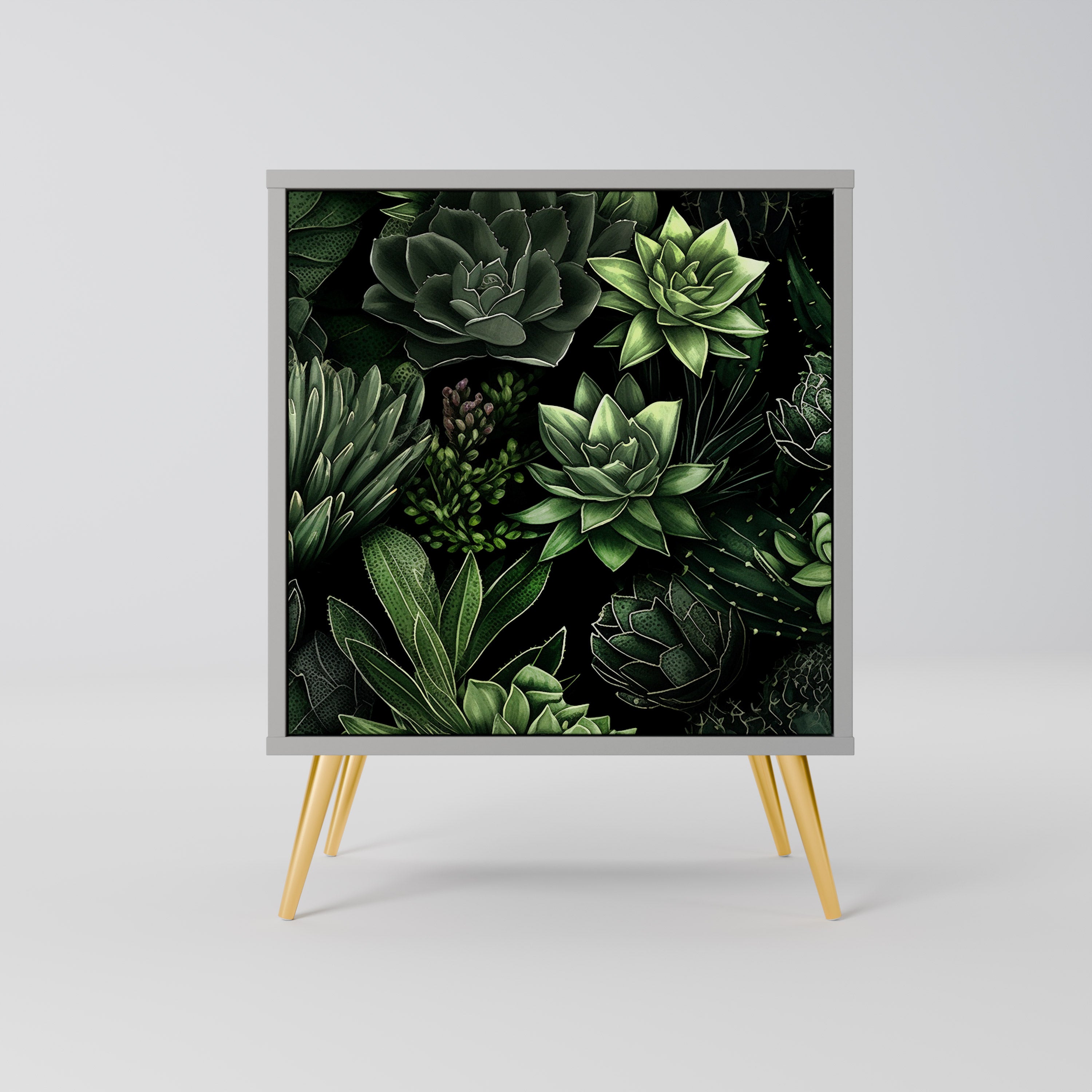 SUCCULENT JUNGLE Komoda 1-drzwiowa korpus Szary