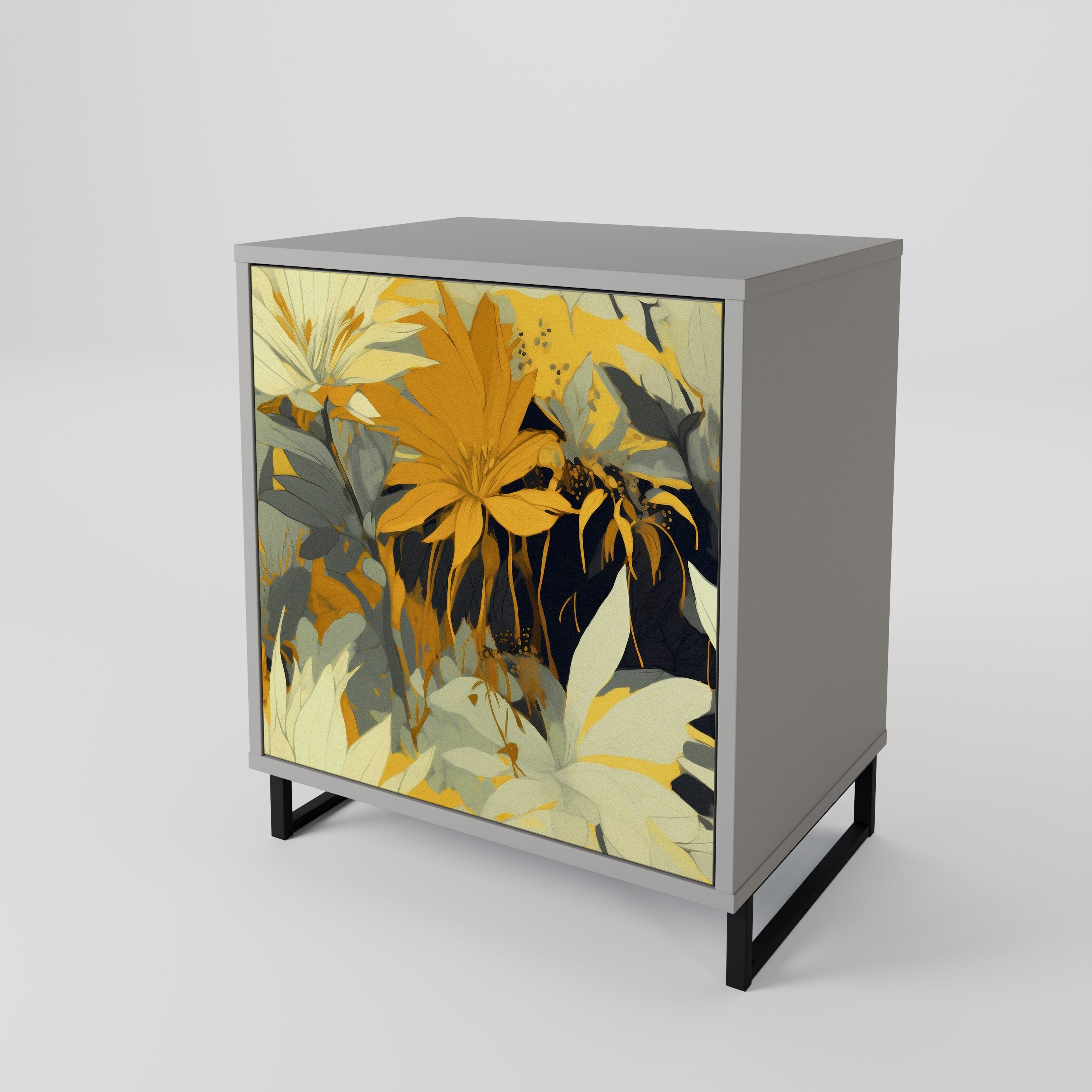SUNKISSED LILY Komoda 1-drzwiowa korpus Szary