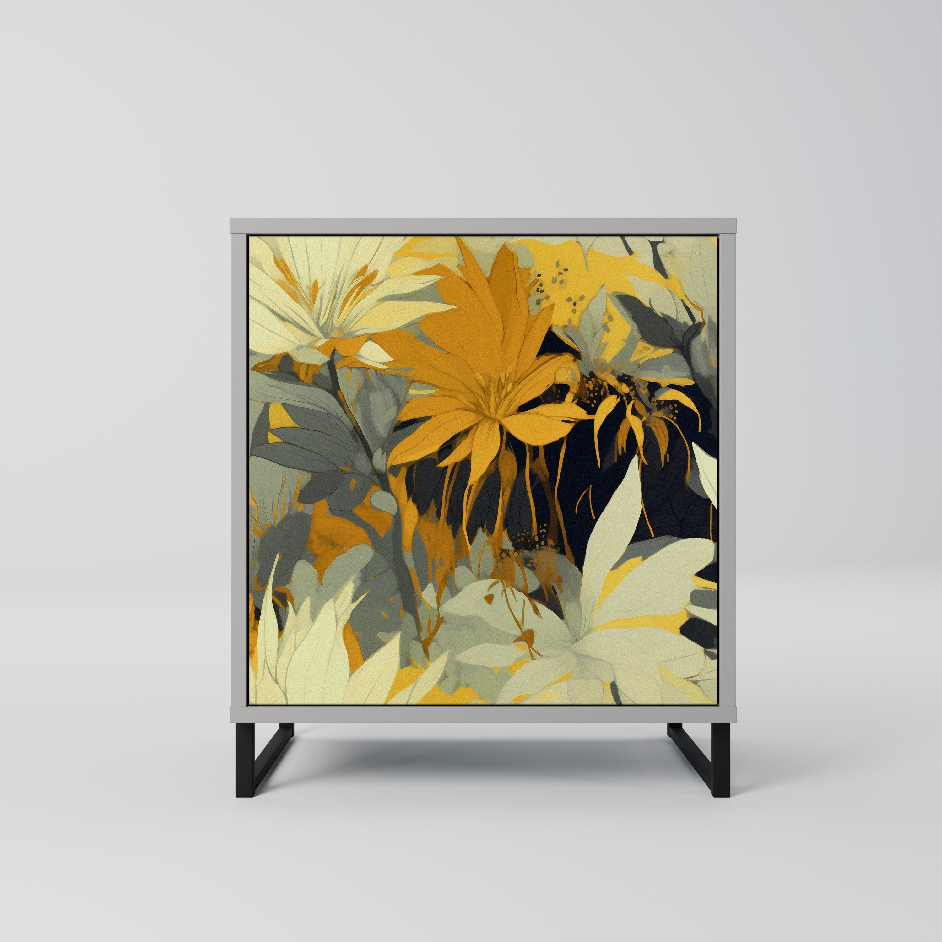 SUNKISSED LILY Komoda 1-drzwiowa korpus Szary