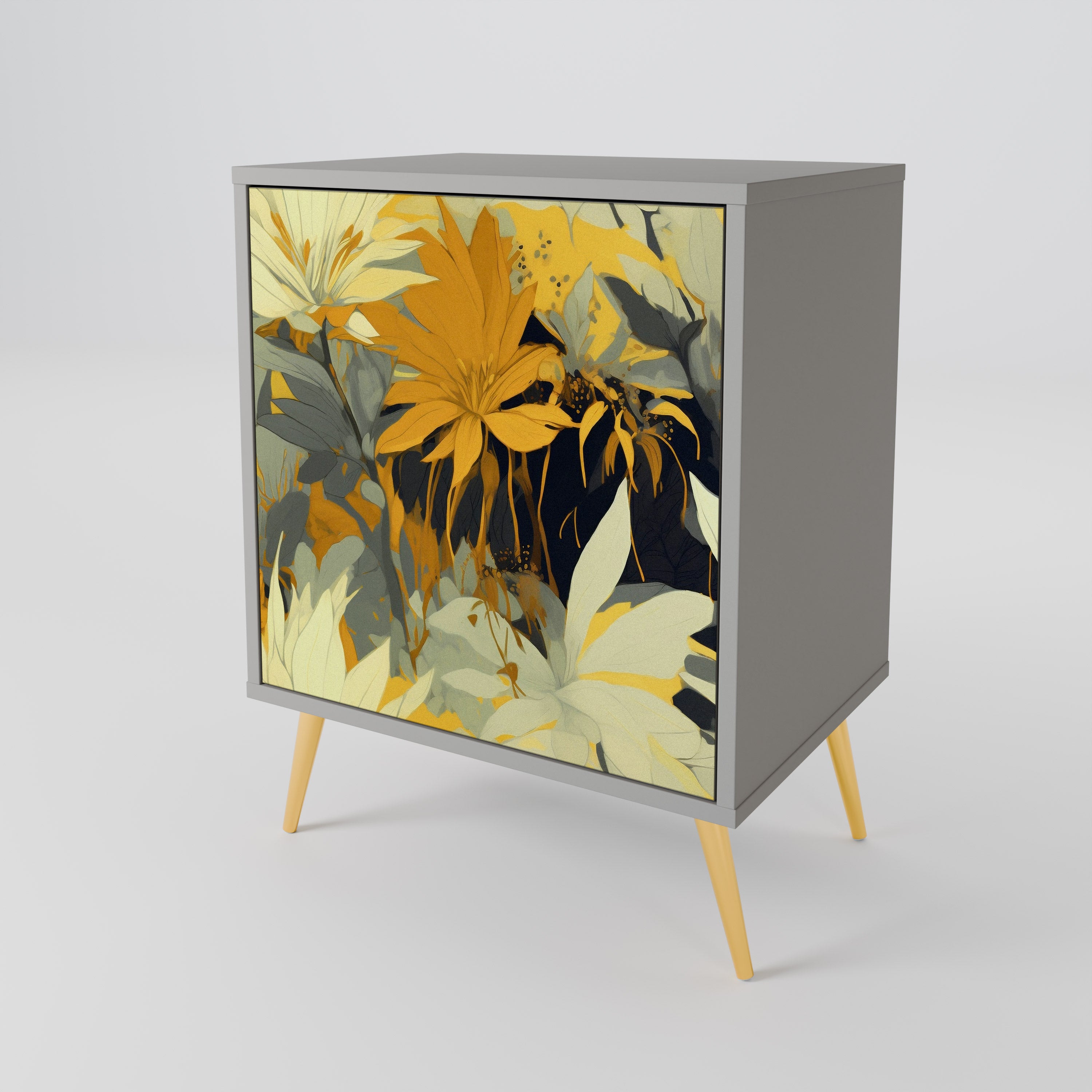 SUNKISSED LILY Komoda 1-drzwiowa korpus Szary