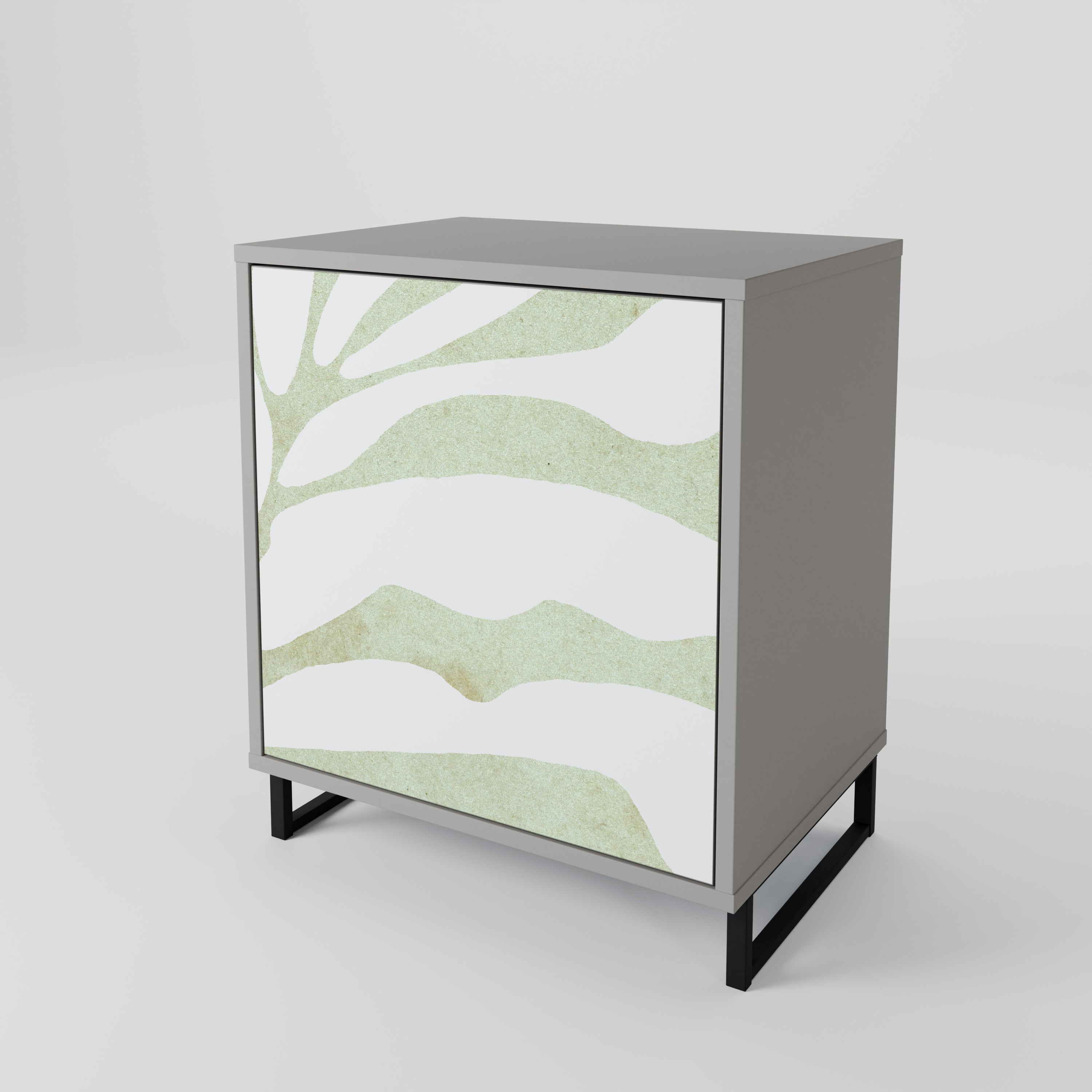 BOTANICAL SPARK Komoda 1-drzwiowa korpus Szary
