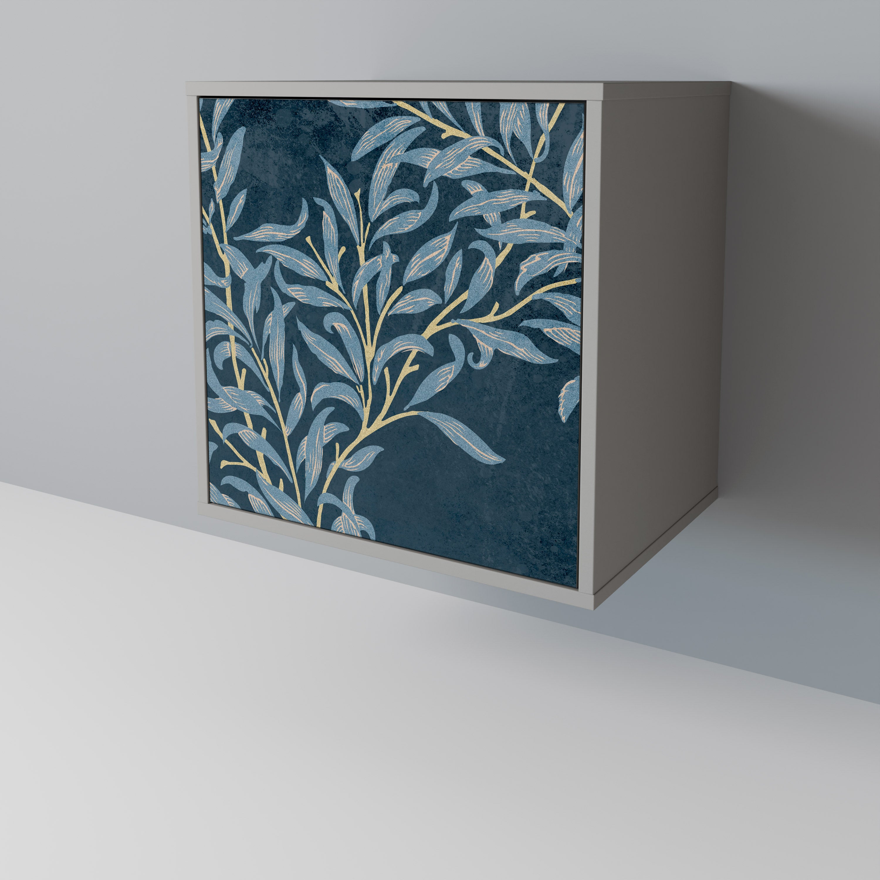 BLUE LEAVES Komoda 1-drzwiowa korpus Szary