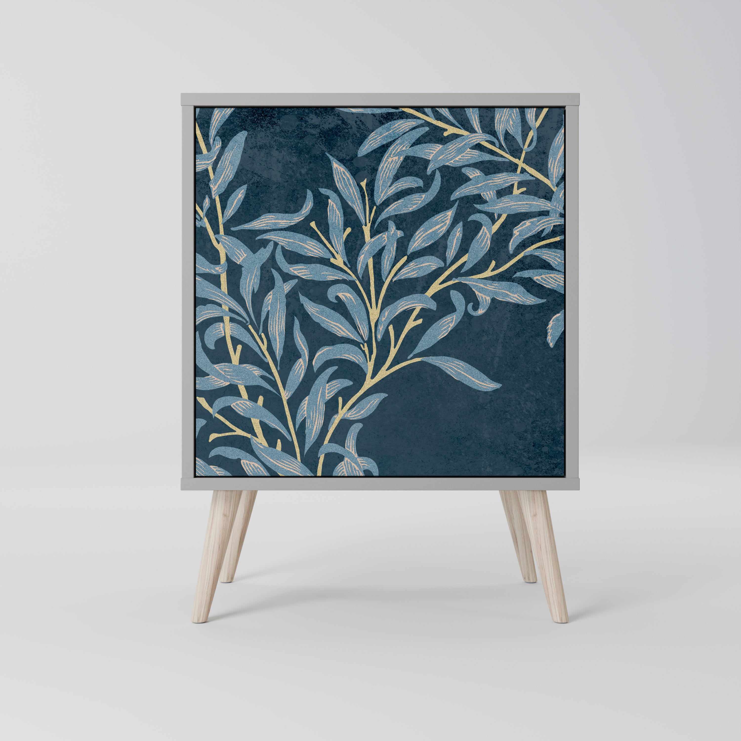 BLUE LEAVES Komoda 1-drzwiowa korpus Szary