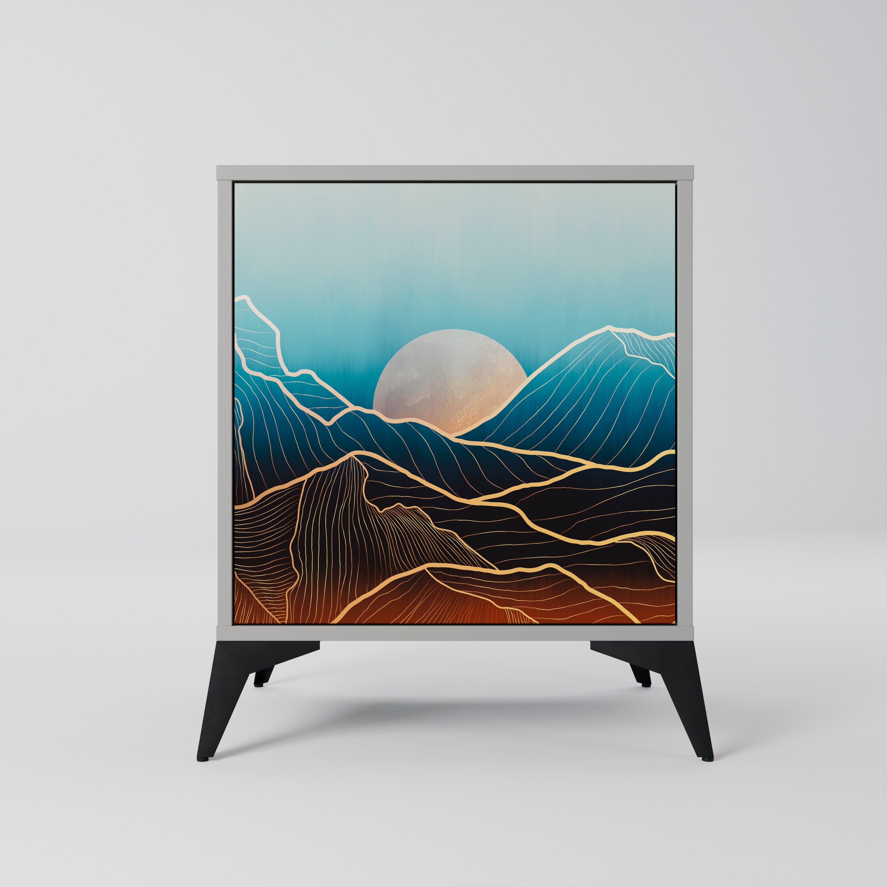 LUNAR SECRETS Komoda 1-drzwiowa korpus Szary