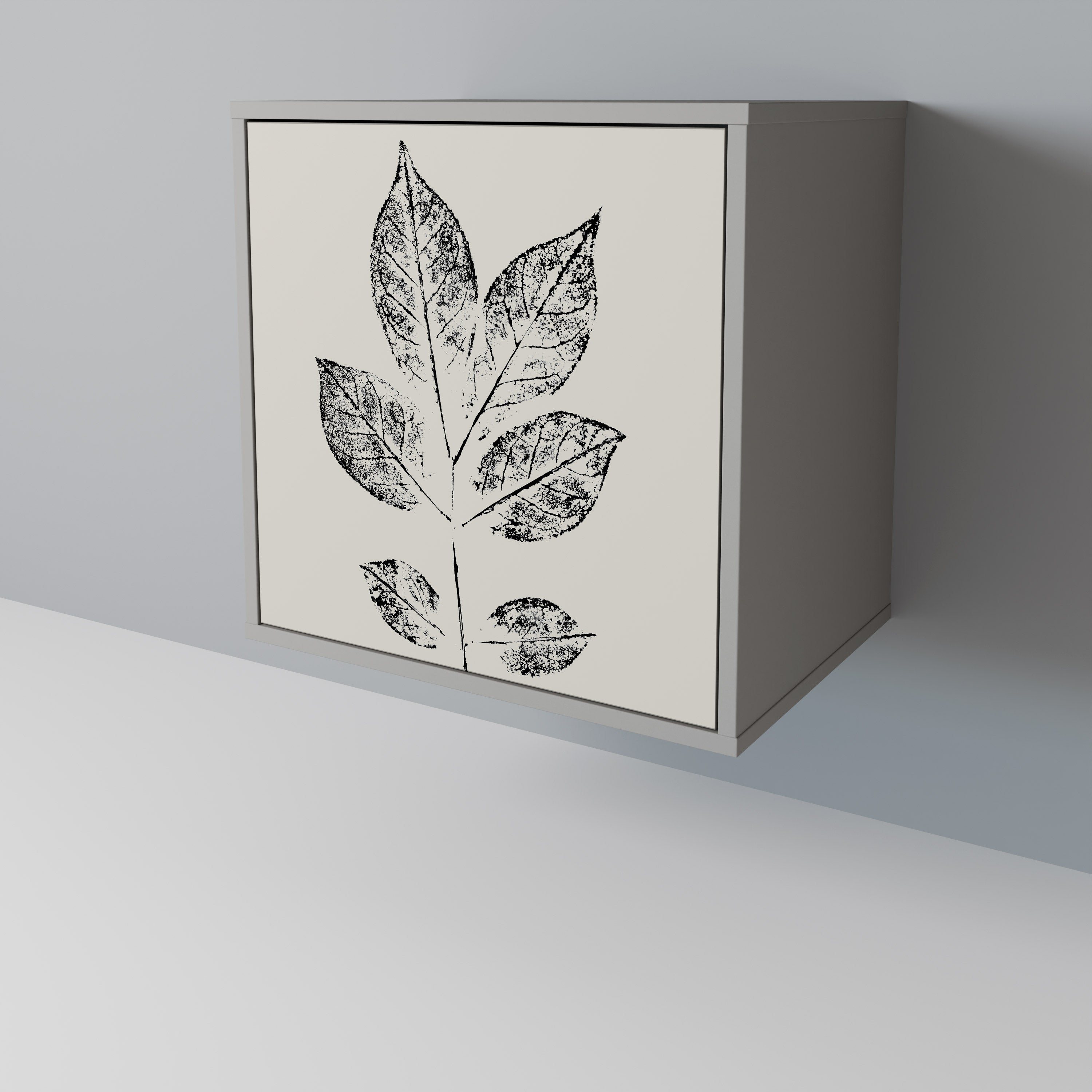 LEAFY STAMPS Komoda 1-drzwiowa korpus Szary