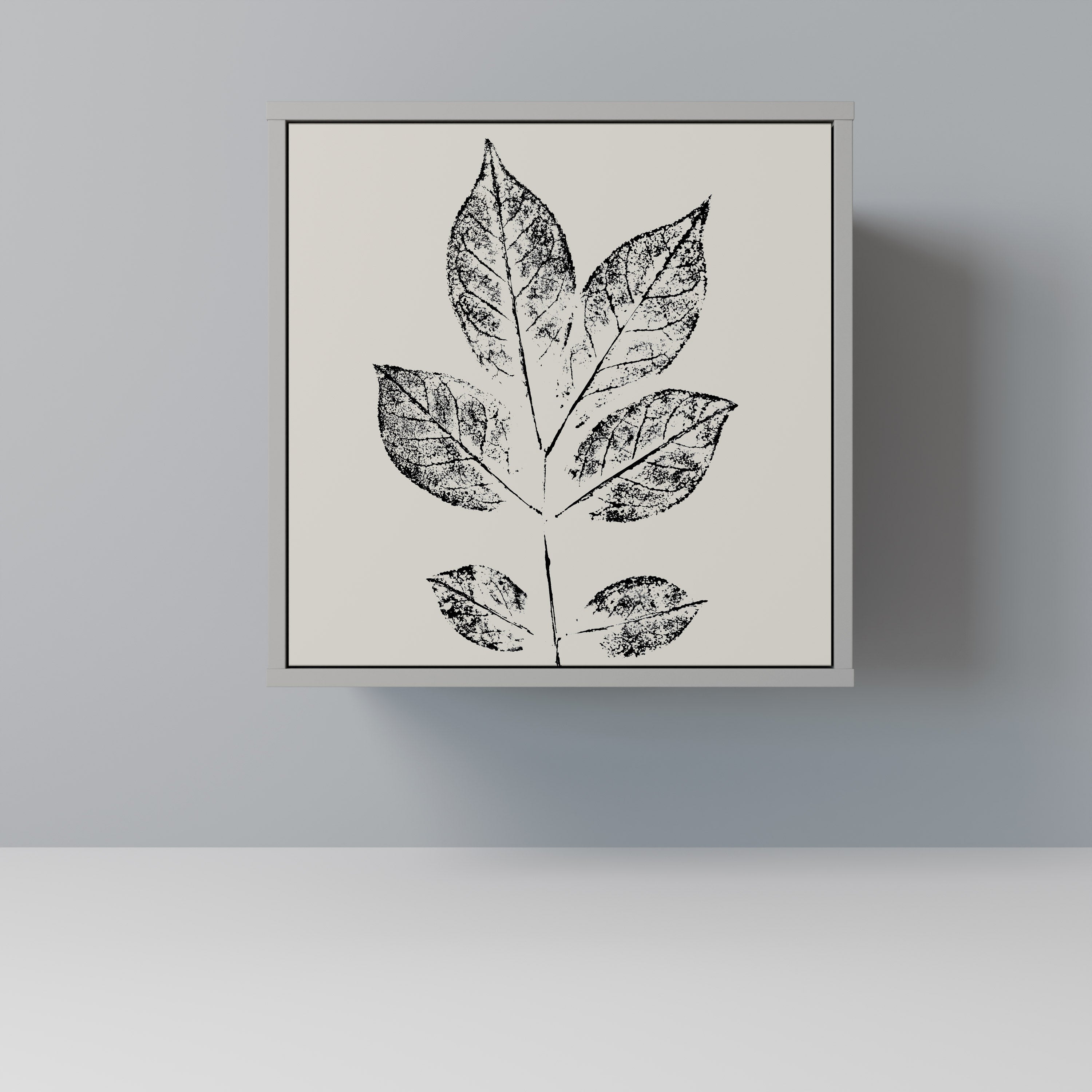 LEAFY STAMPS Komoda 1-drzwiowa korpus Szary