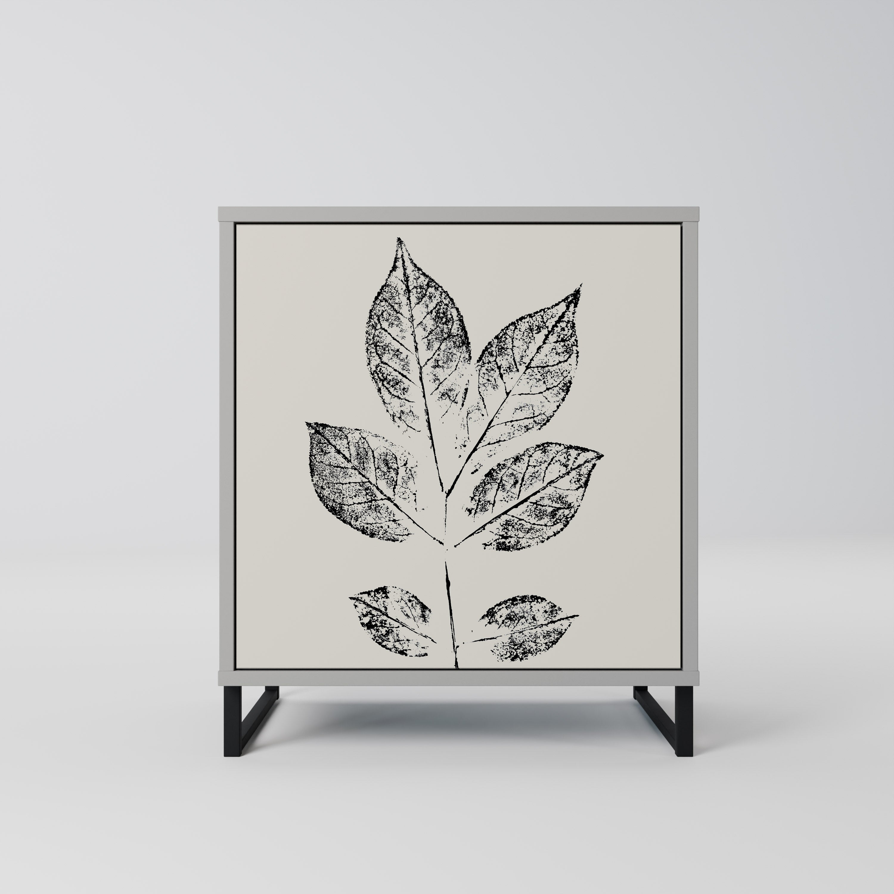 LEAFY STAMPS Komoda 1-drzwiowa korpus Szary