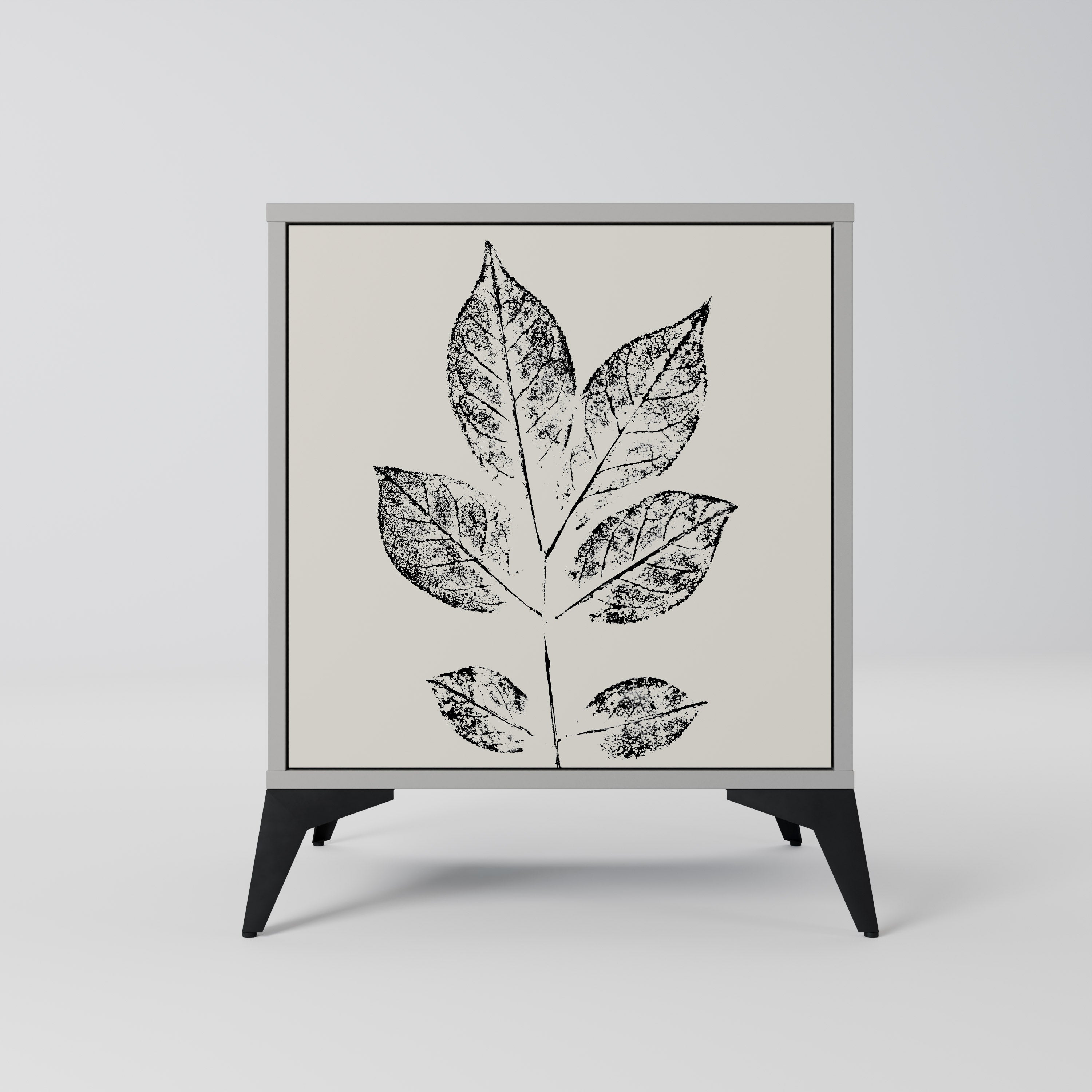LEAFY STAMPS Komoda 1-drzwiowa korpus Szary