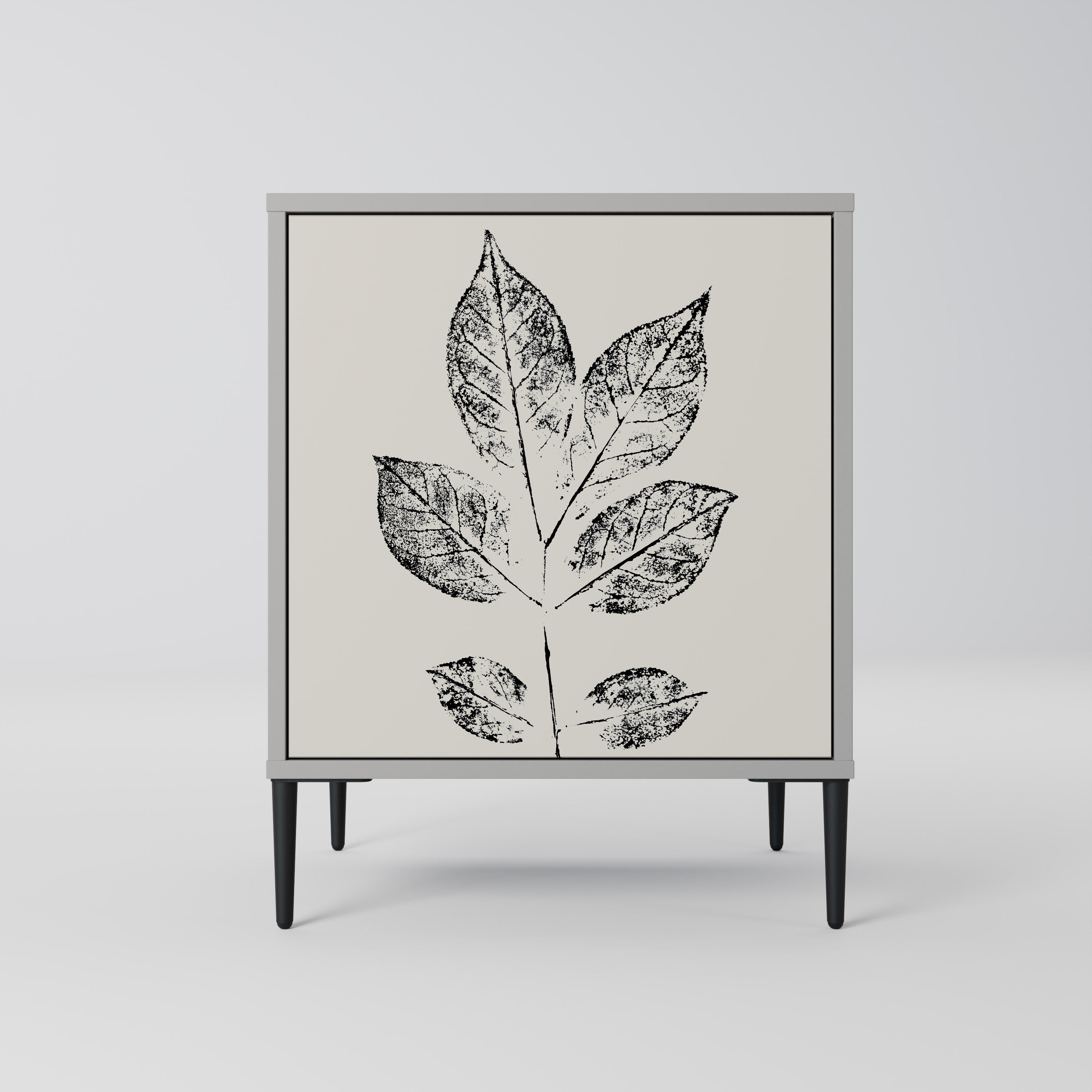 LEAFY STAMPS Komoda 1-drzwiowa korpus Szary