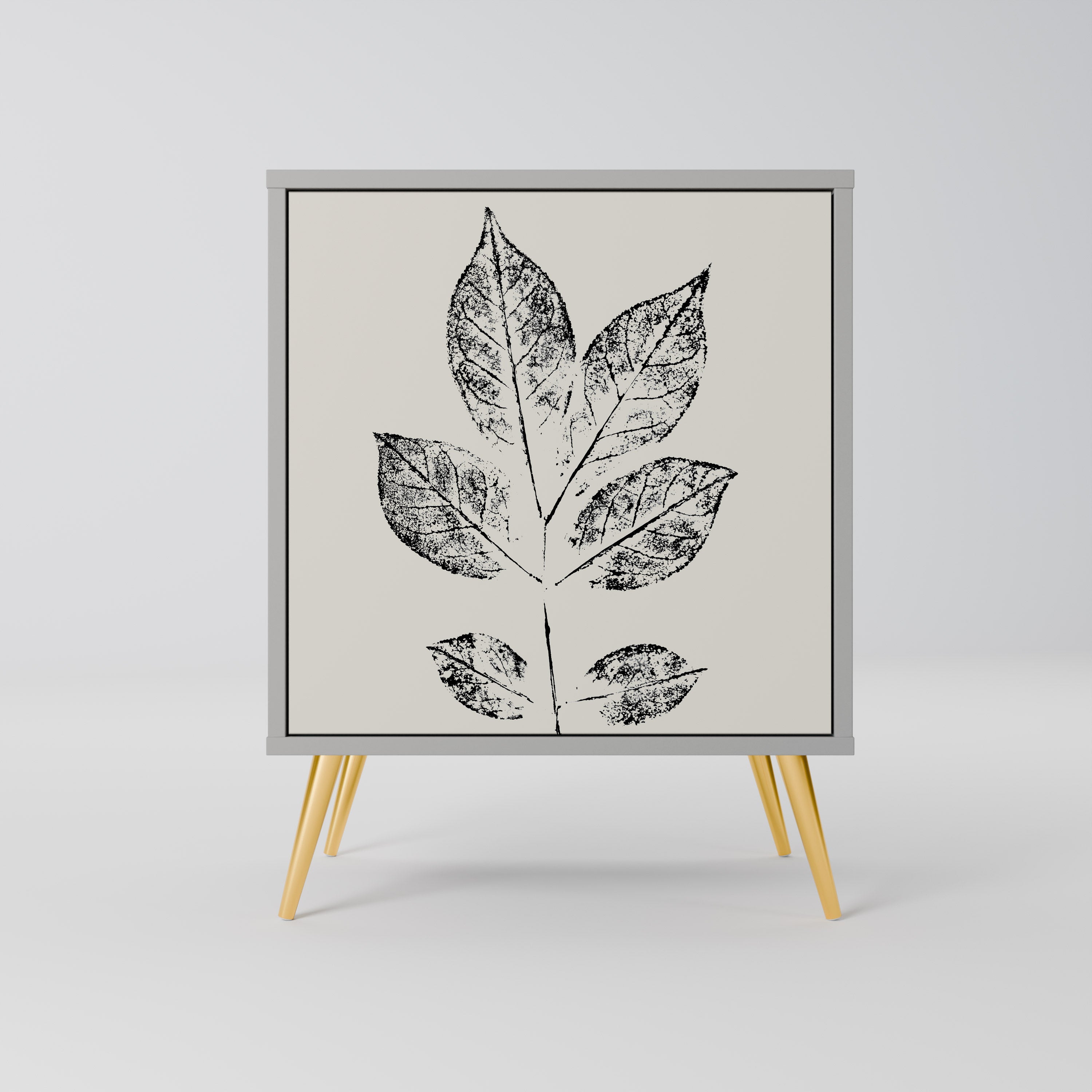 LEAFY STAMPS Komoda 1-drzwiowa korpus Szary