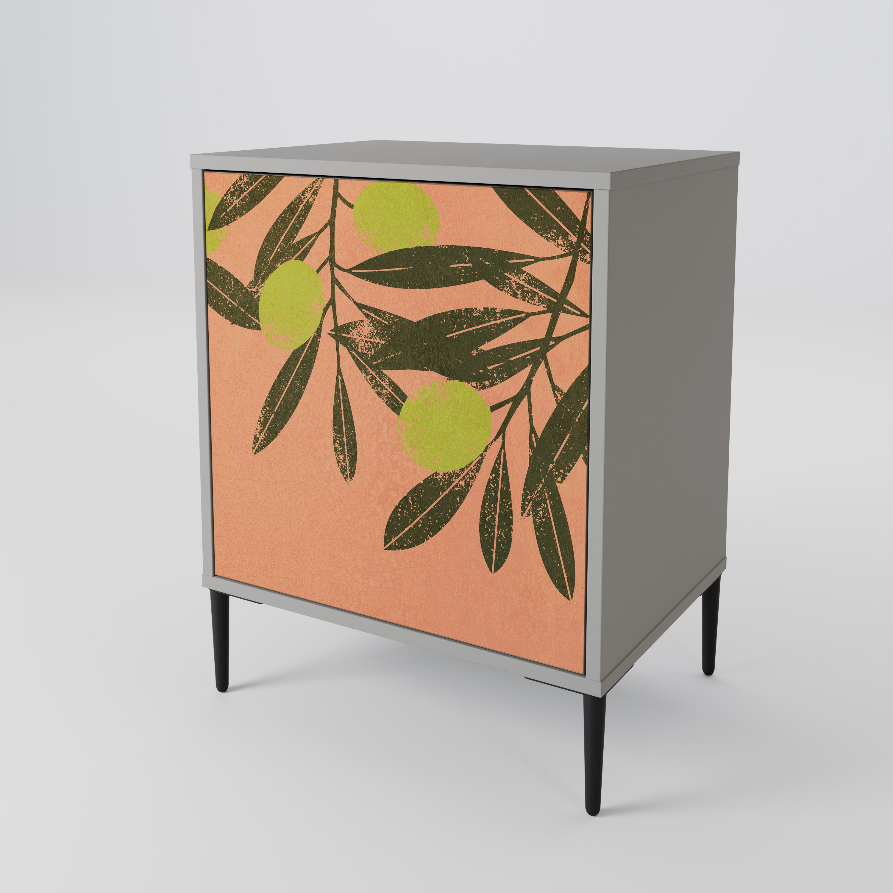 JUICY OLIVES Komoda 1-drzwiowa korpus Szary