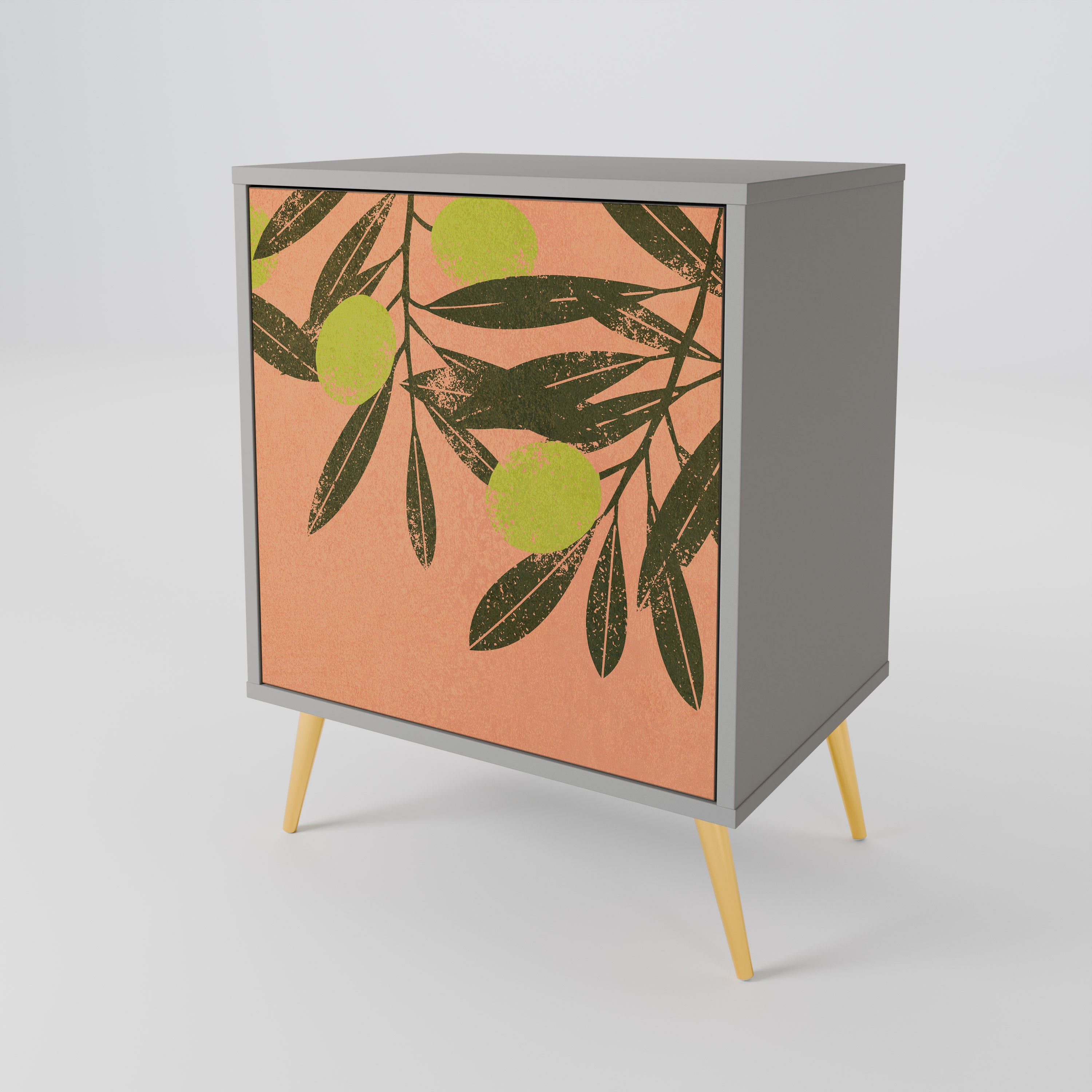JUICY OLIVES Komoda 1-drzwiowa korpus Szary