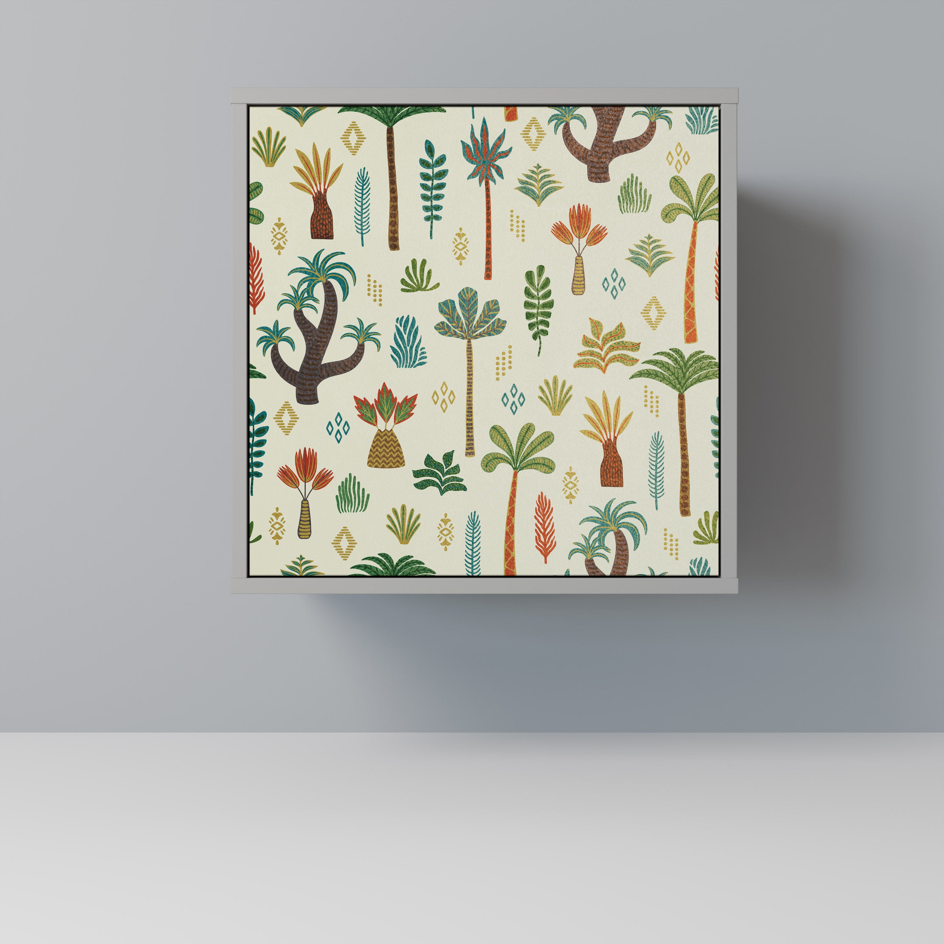 PALM SPRING Komoda 1-drzwiowa korpus Szary