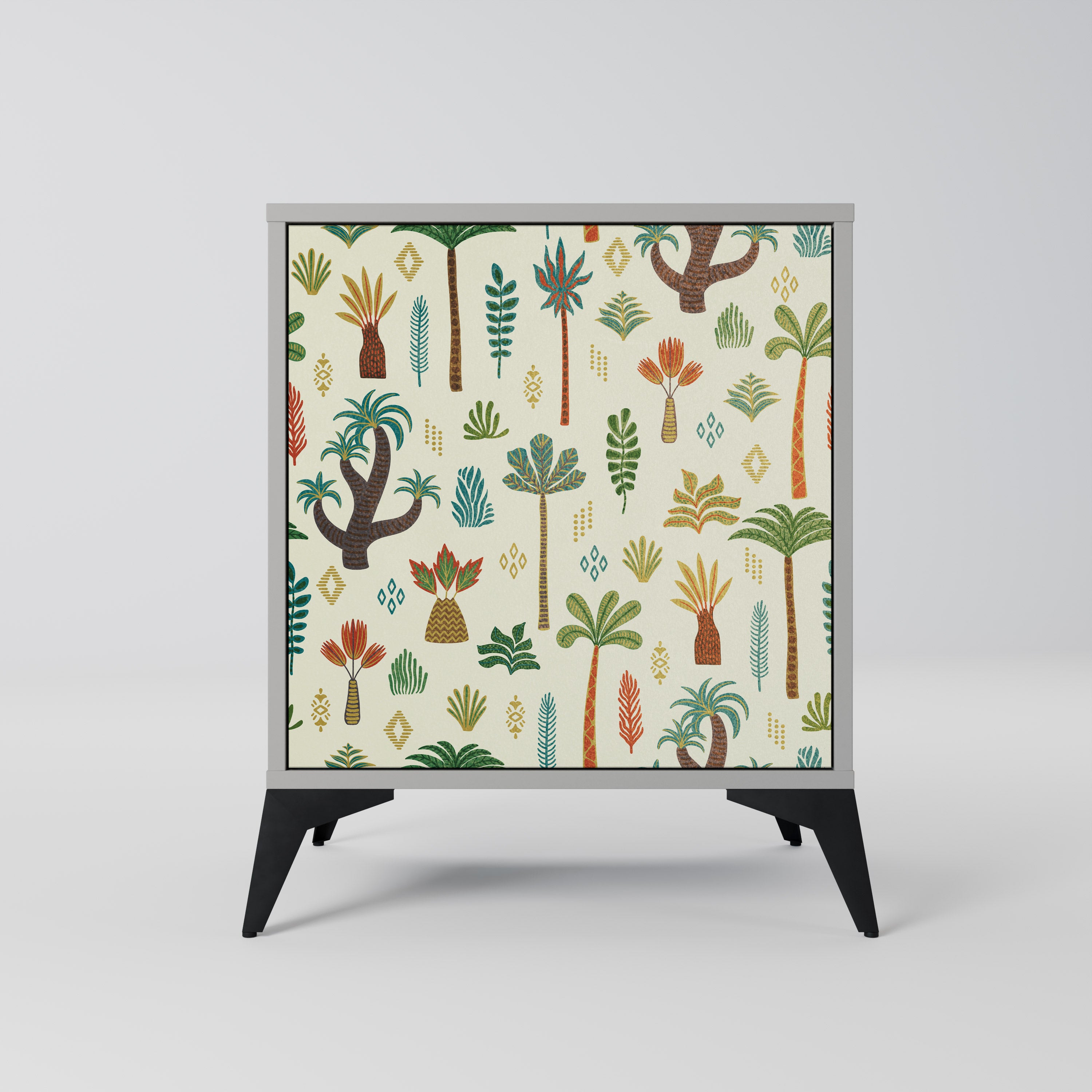 PALM SPRING Komoda 1-drzwiowa korpus Szary