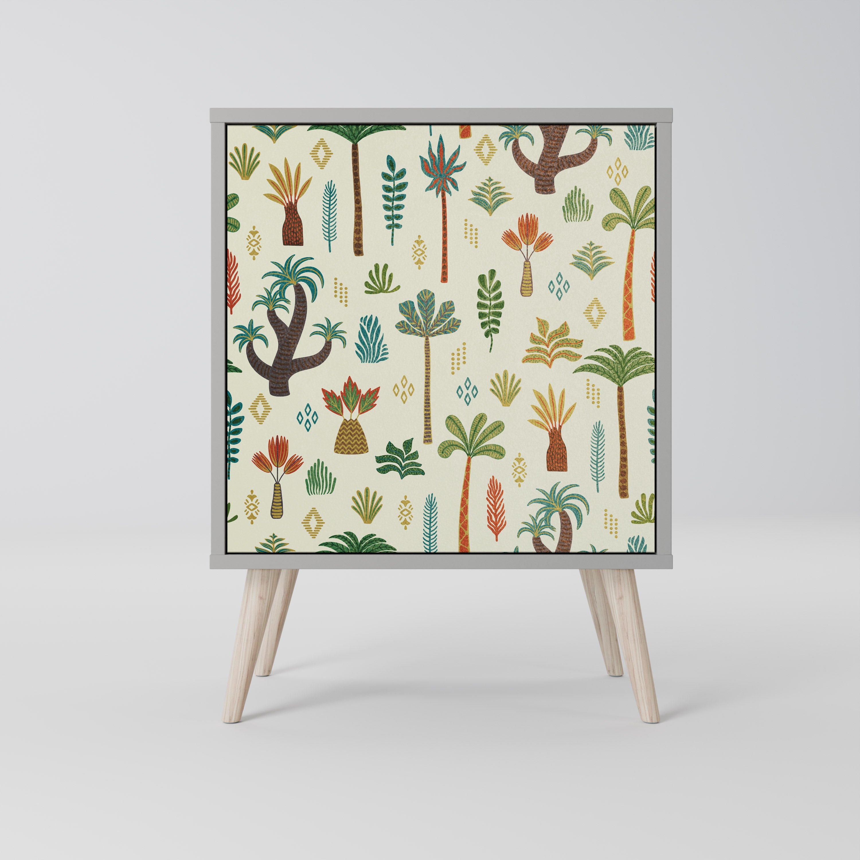 PALM SPRING Komoda 1-drzwiowa korpus Szary