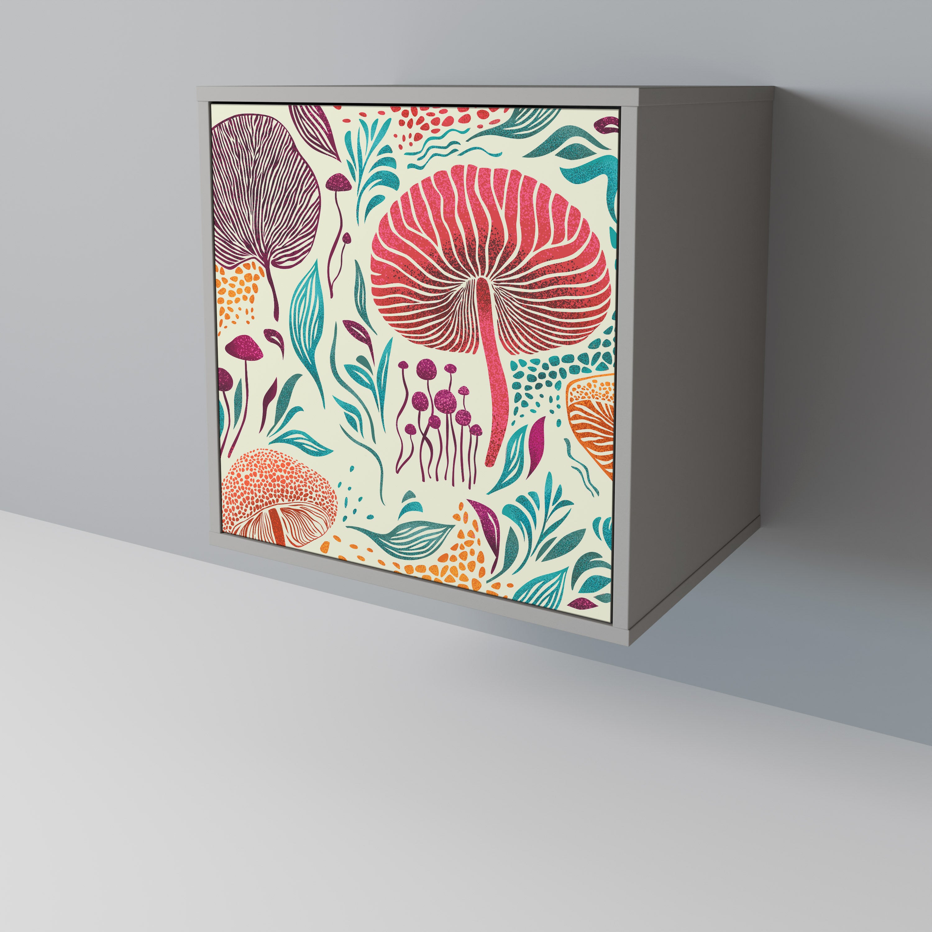 FUNGUS FANTASY Komoda 1-drzwiowa korpus Szary