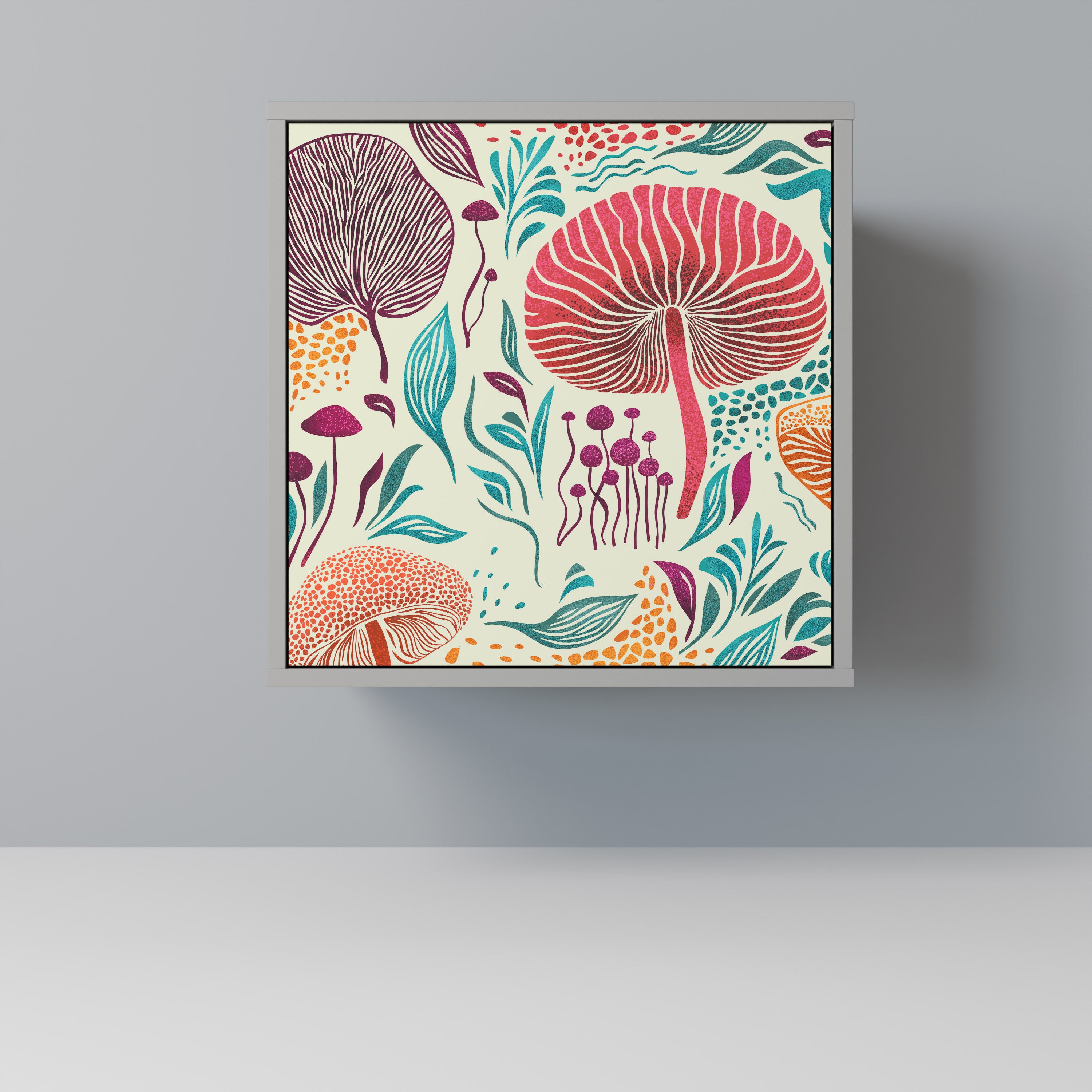 FUNGUS FANTASY Komoda 1-drzwiowa korpus Szary