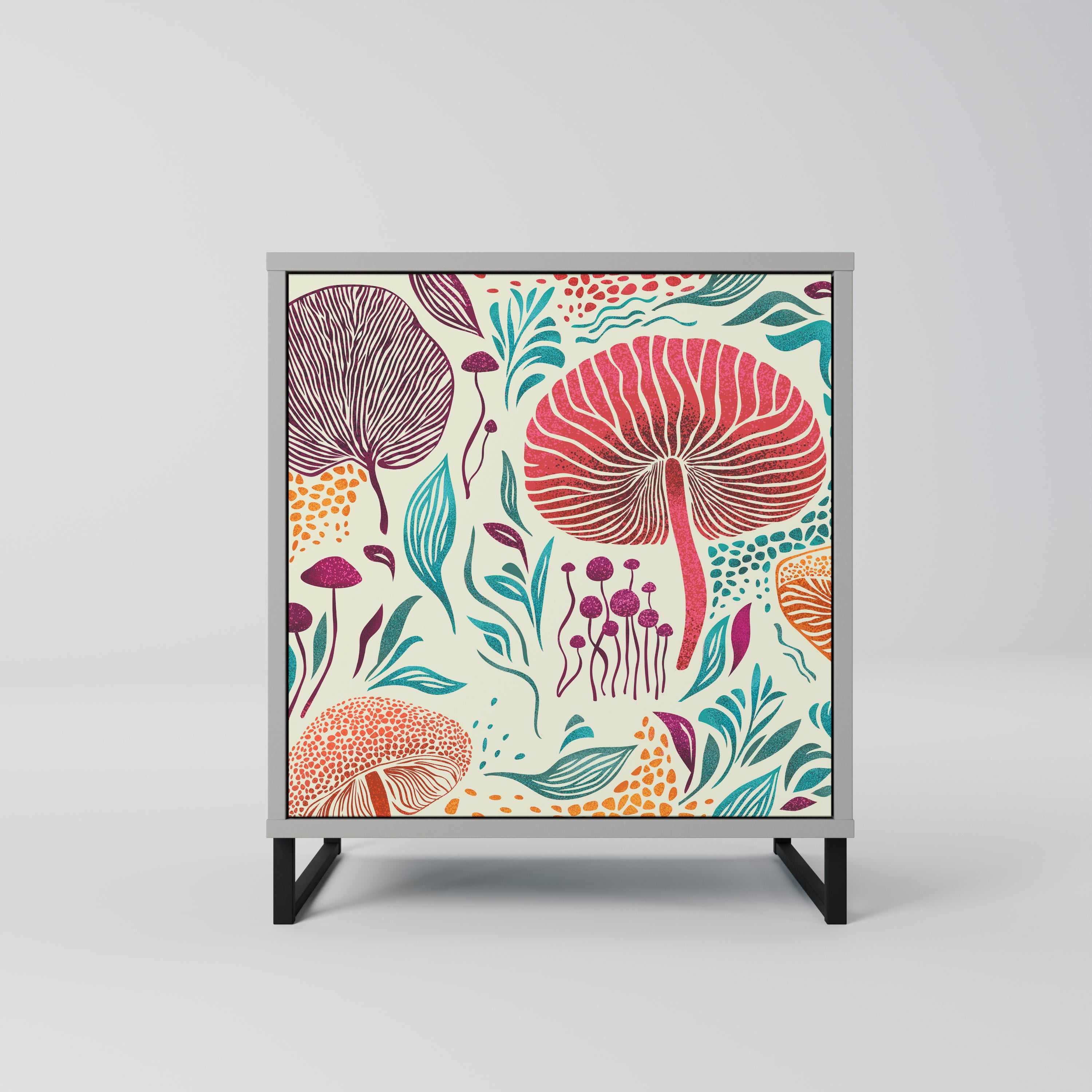 FUNGUS FANTASY Komoda 1-drzwiowa korpus Szary