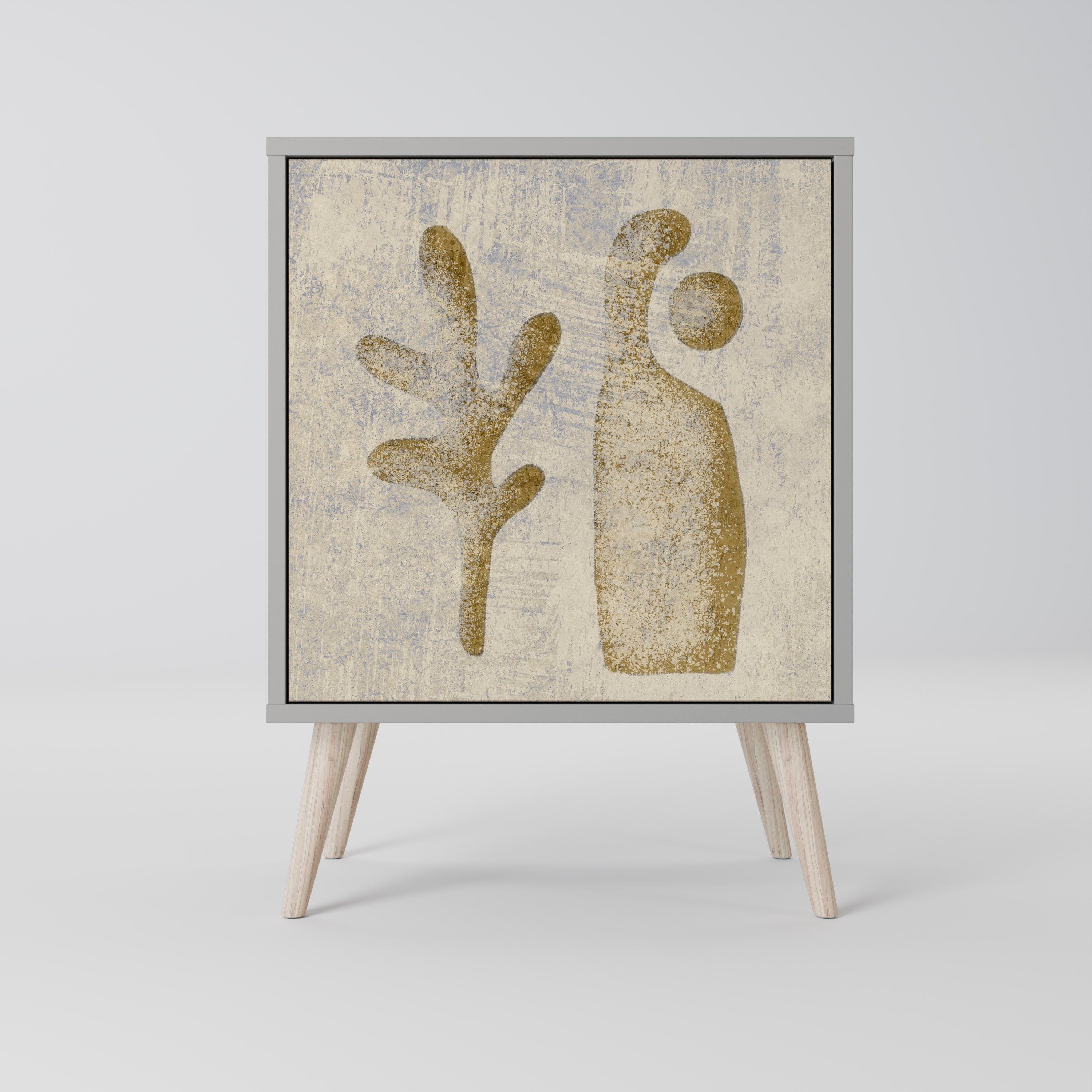 SAND SCULPTURES Komoda 1-drzwiowa korpus Szary