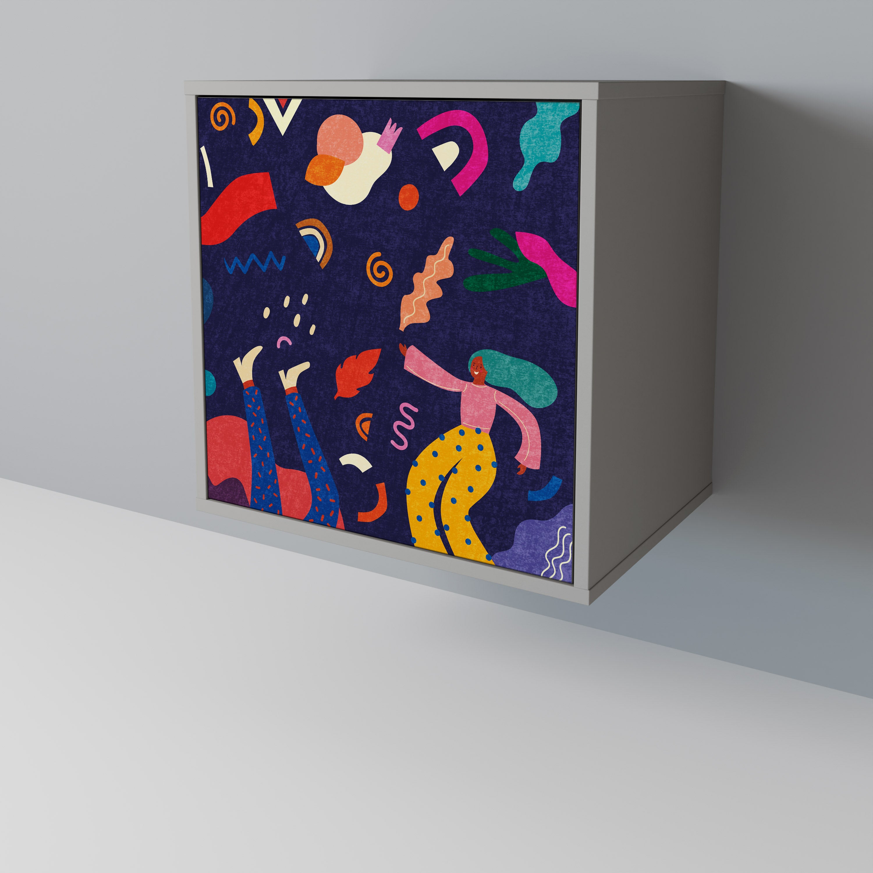 FESTIVE PLEASURES Komoda 1-drzwiowa korpus Szary