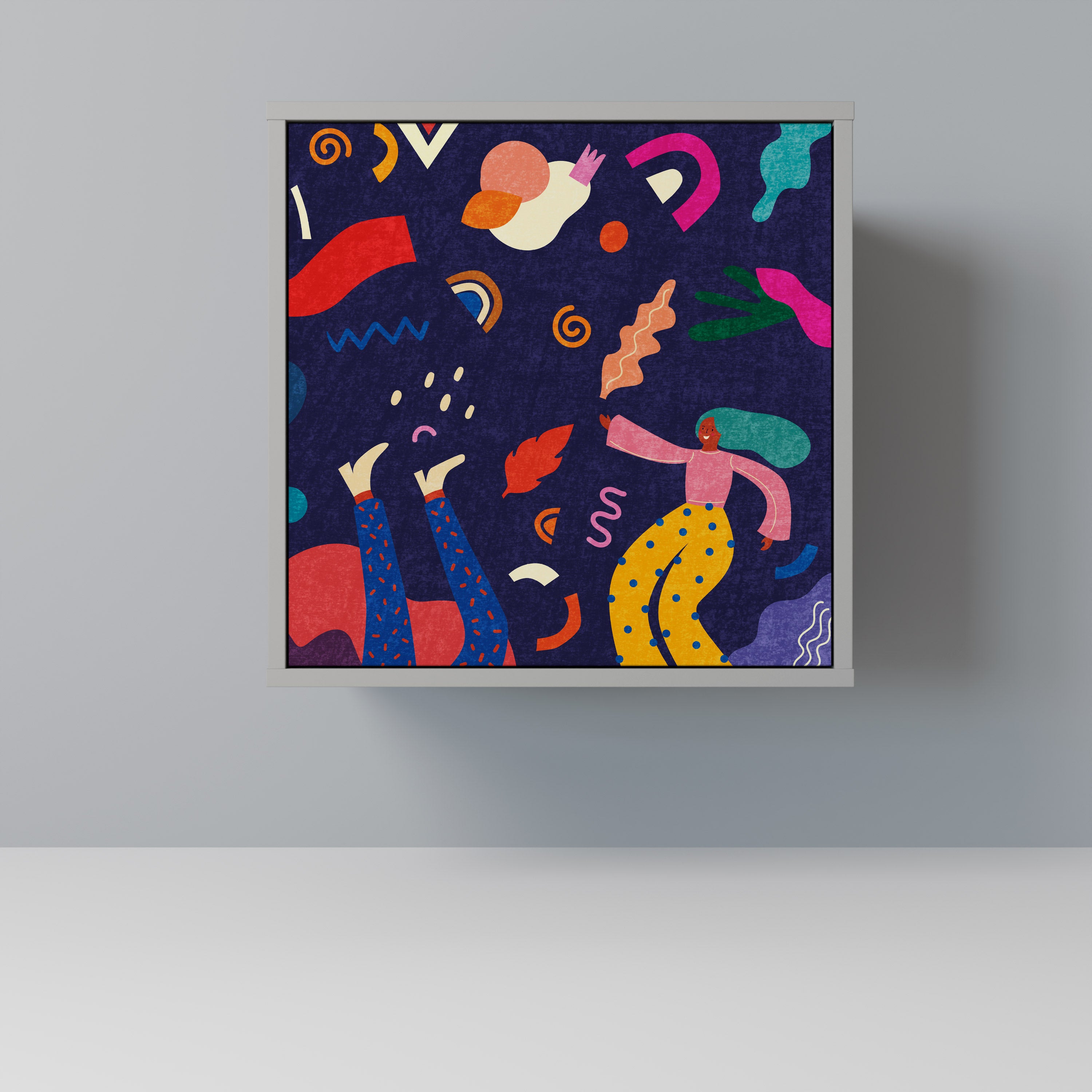 FESTIVE PLEASURES Komoda 1-drzwiowa korpus Szary