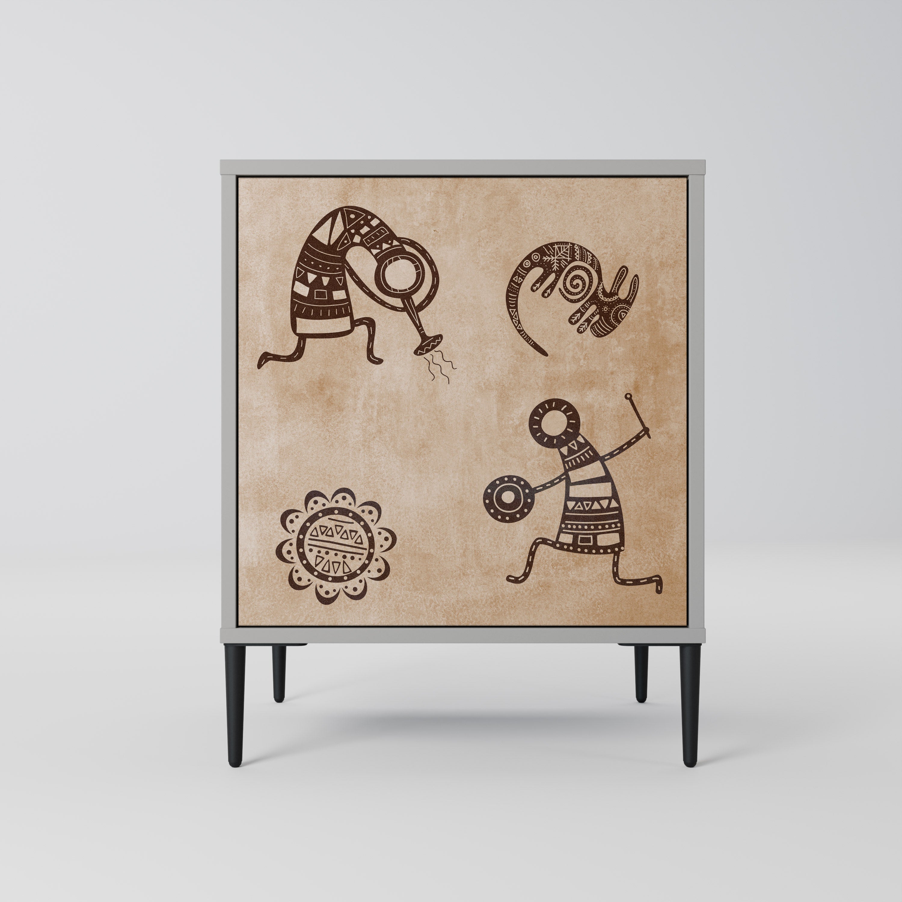 AFRICAN STYLE Komoda 1-drzwiowa korpus Szary