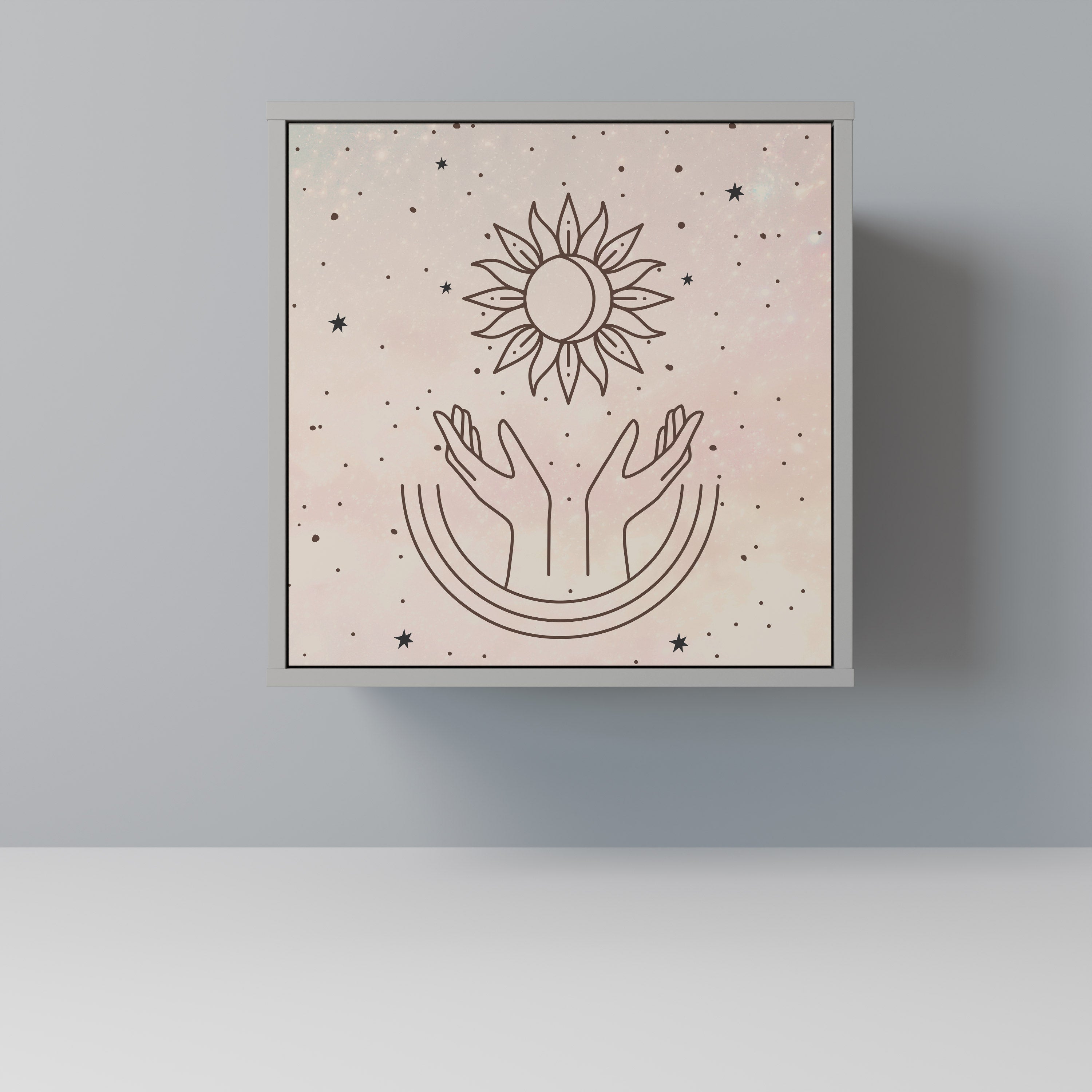 DELICATE BEAUTY Komoda 1-drzwiowa korpus Szary