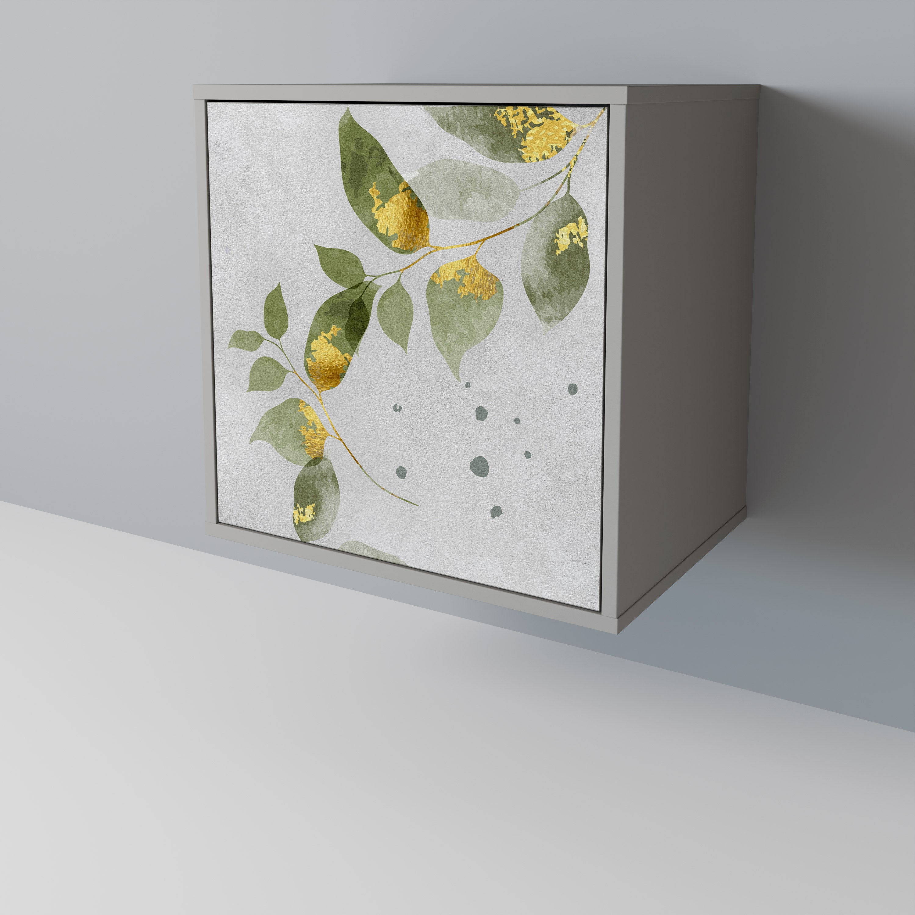 ELEGANT BOTANICS Komoda 1-drzwiowa korpus Szary