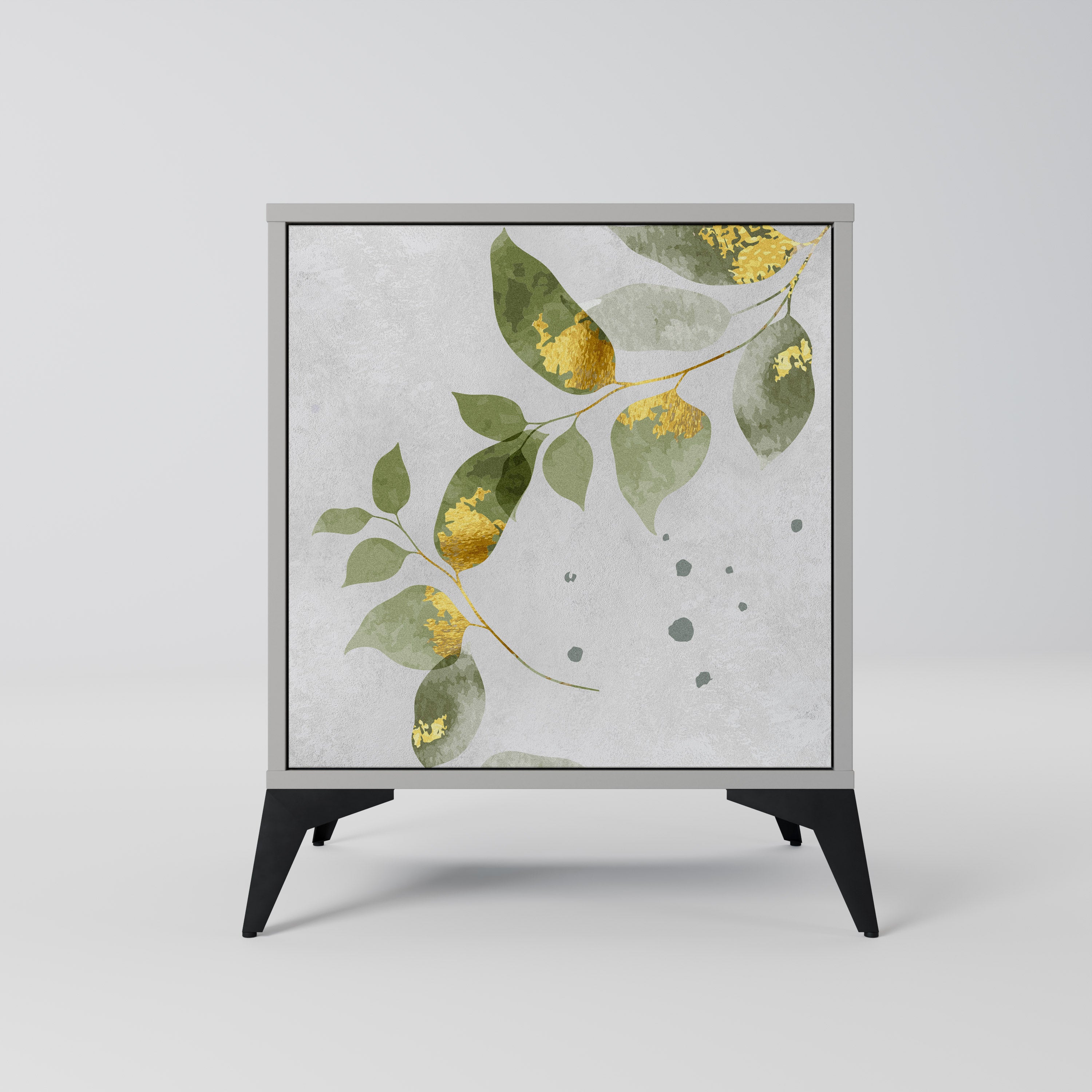 ELEGANT BOTANICS Komoda 1-drzwiowa korpus Szary