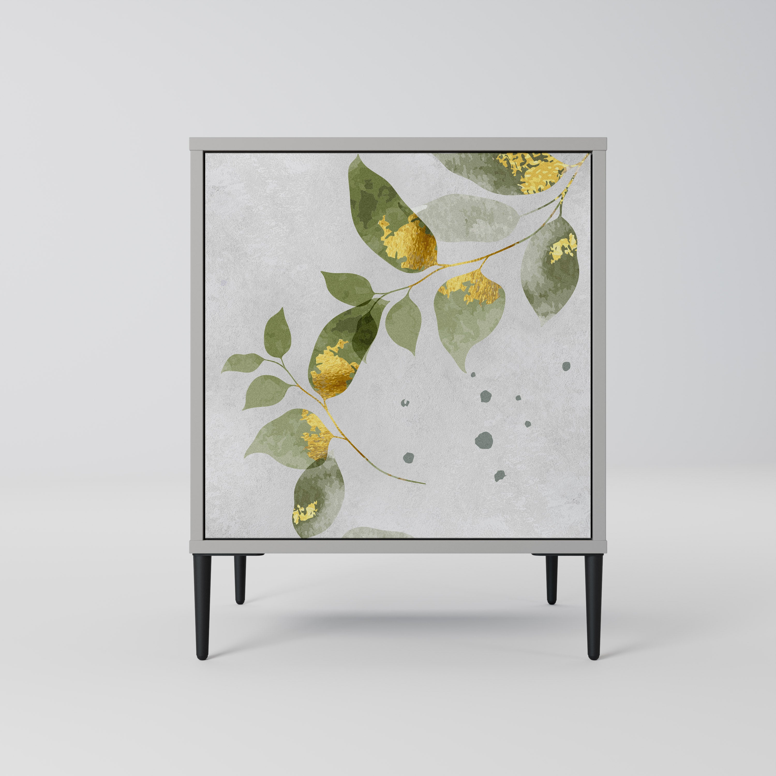 ELEGANT BOTANICS Komoda 1-drzwiowa korpus Szary
