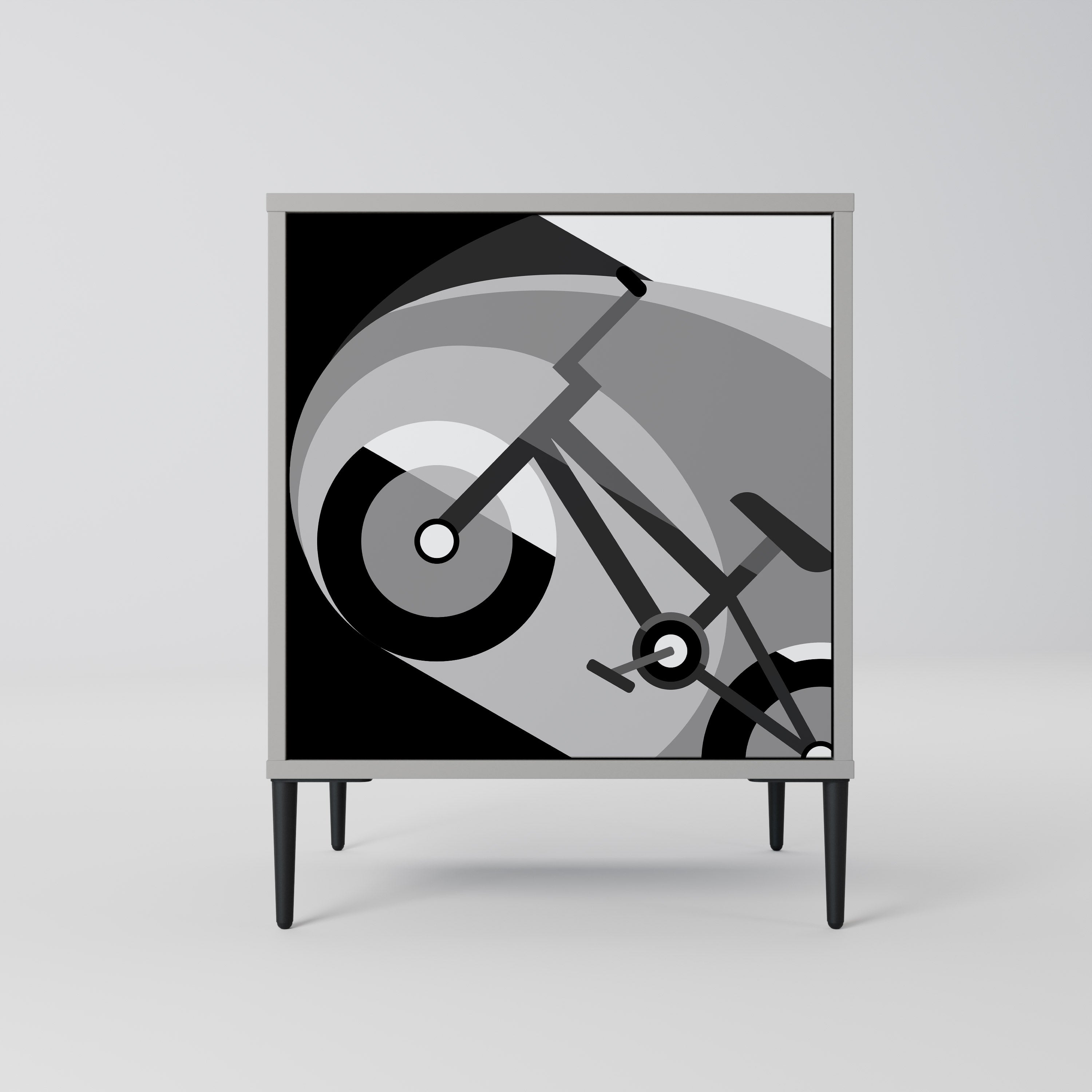 BIKE ENERGY Komoda 1-drzwiowa korpus Szary