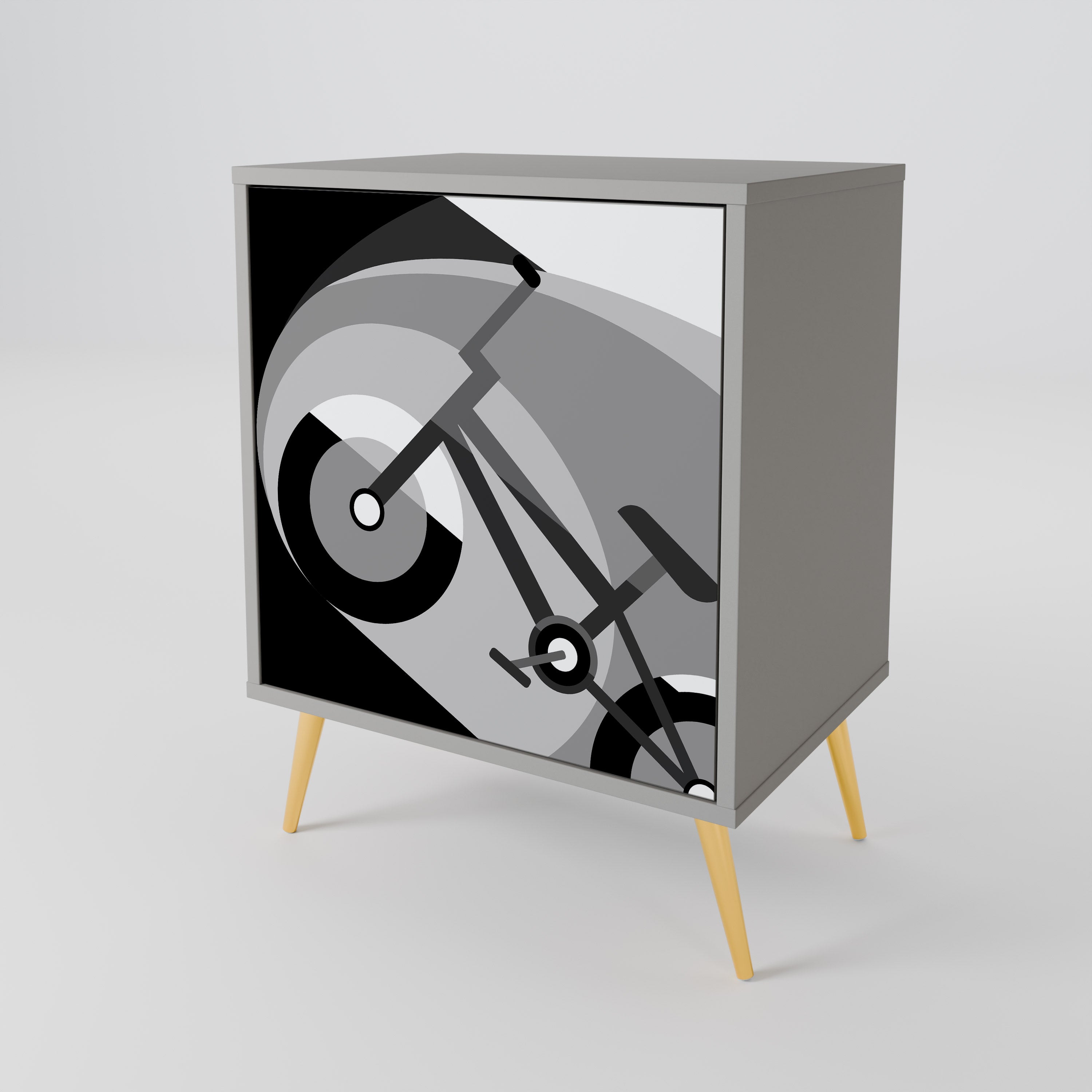 BIKE ENERGY Komoda 1-drzwiowa korpus Szary