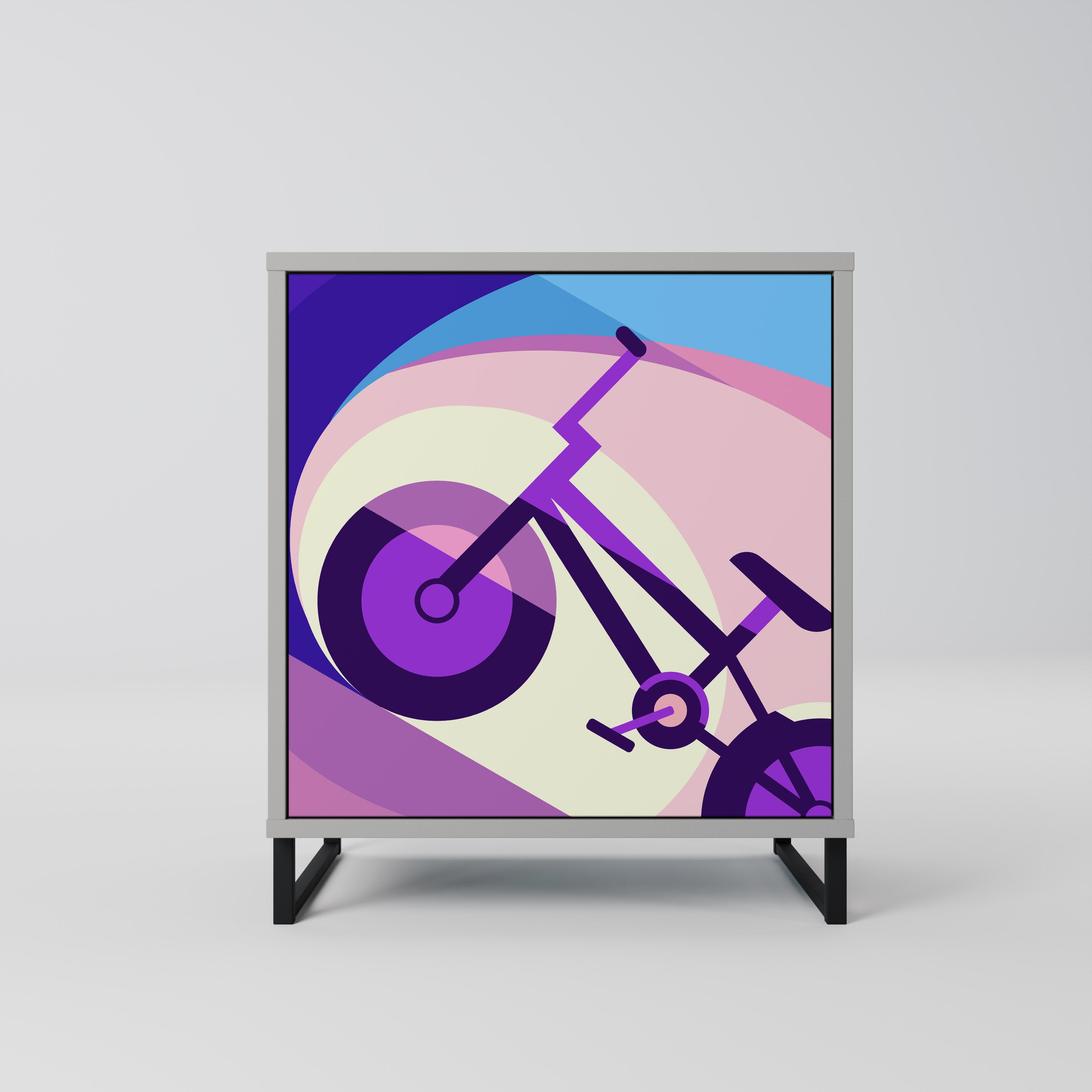 BIKE DREAMS Komoda 1-drzwiowa korpus Szary