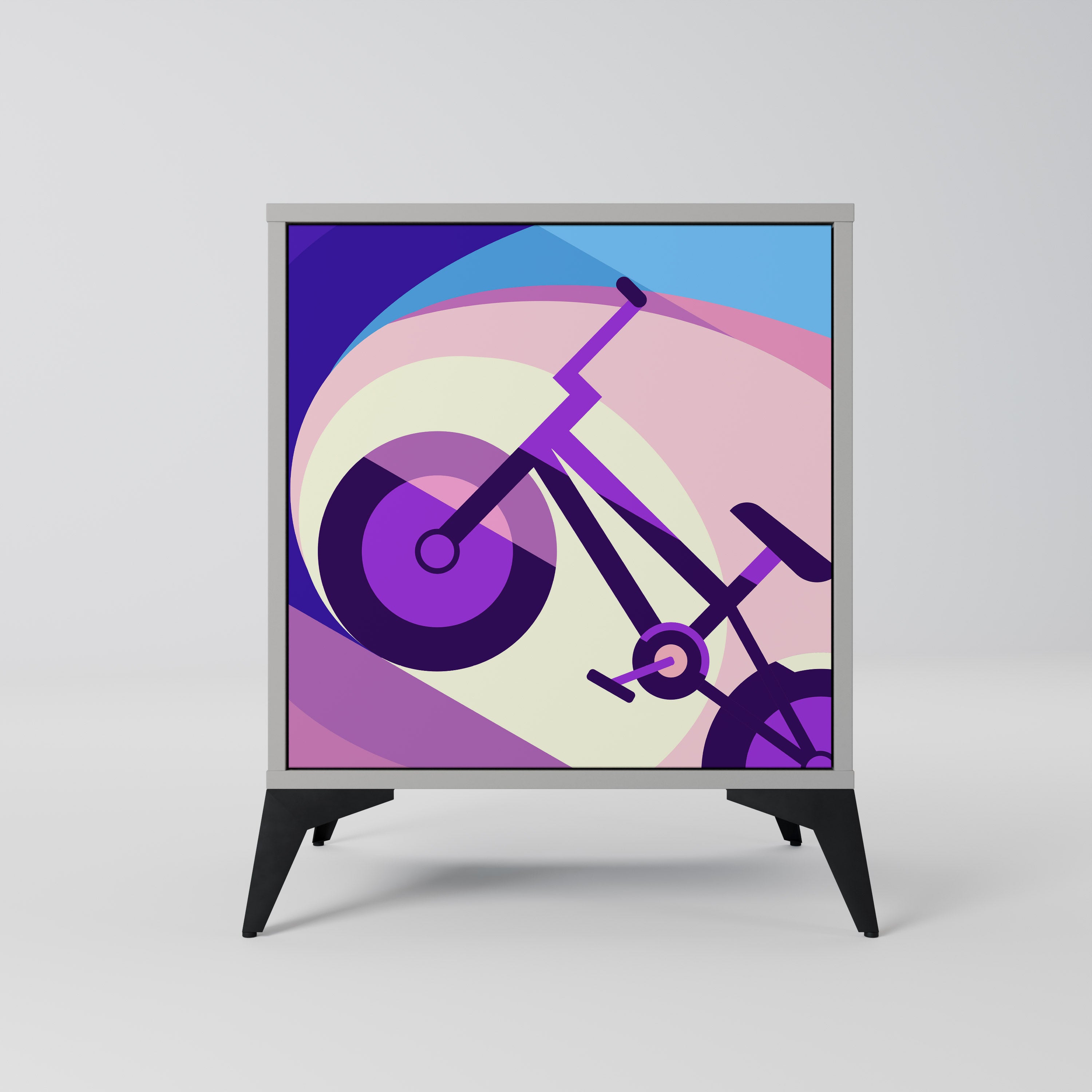 BIKE DREAMS Komoda 1-drzwiowa korpus Szary