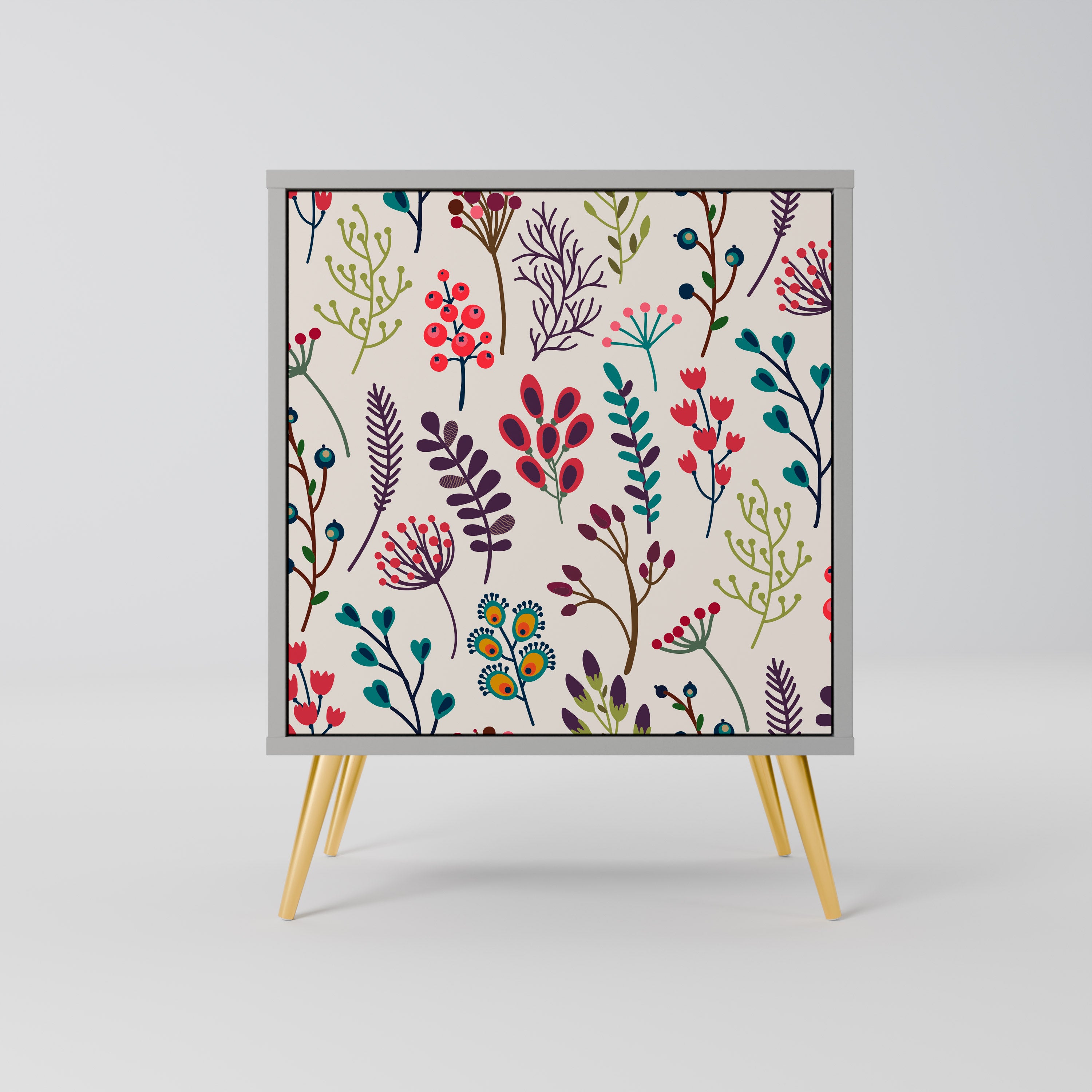 AUTUMN SUNDRIES Komoda 1-drzwiowa korpus Szary