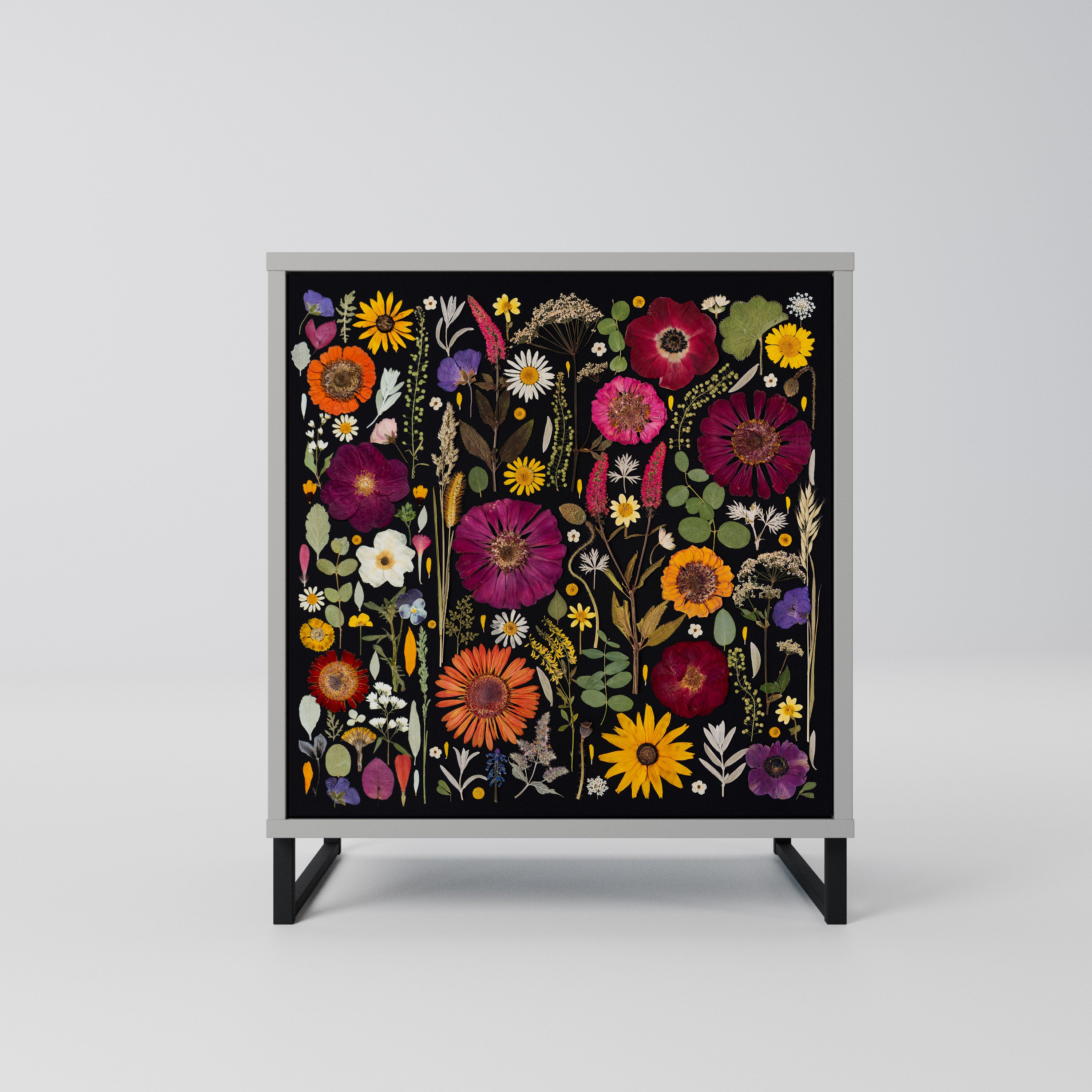 MIDNIGHT GARDEN Komoda 1-drzwiowa korpus Szary