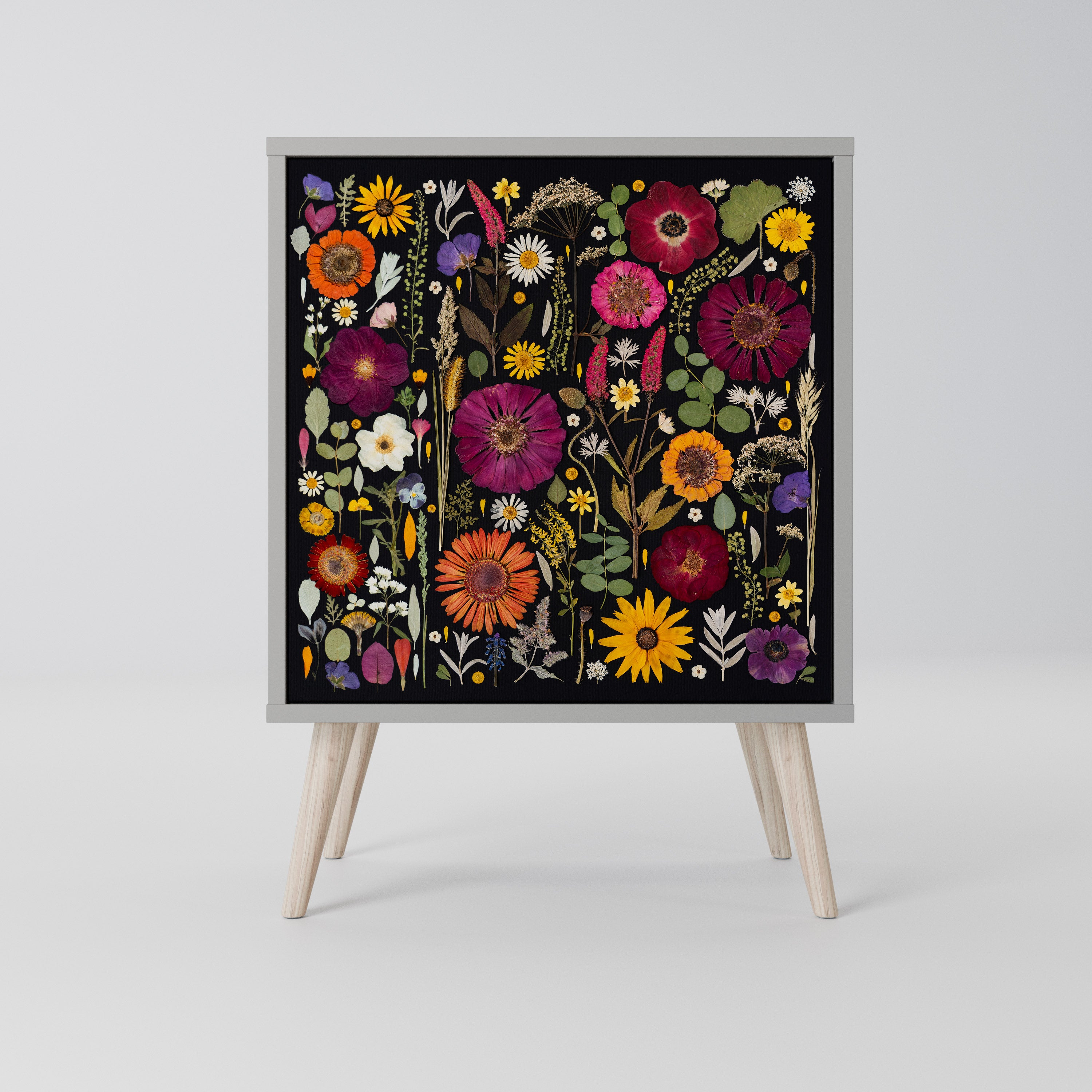 MIDNIGHT GARDEN Komoda 1-drzwiowa korpus Szary